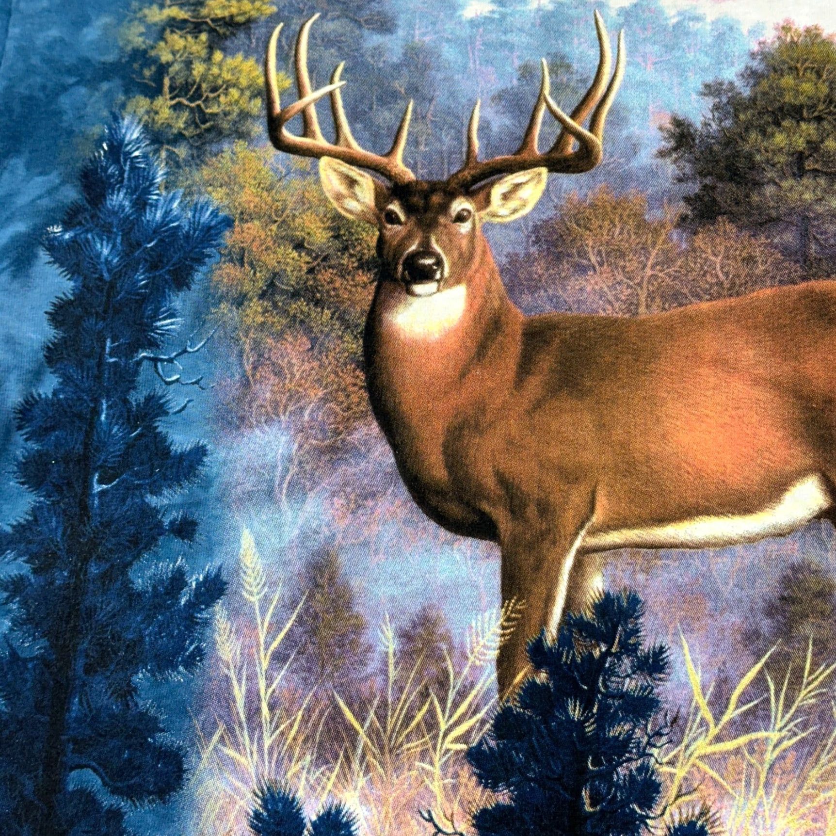 The Mountain VINTAGE The Mountain Shirt Mens M Tie Dye Deer Buck Wildlife Deadstock Y2K Shirt Mens Blue 90s Animals Nature USA Size US M / EU 48-50 / 2 - 3 Thumbnail