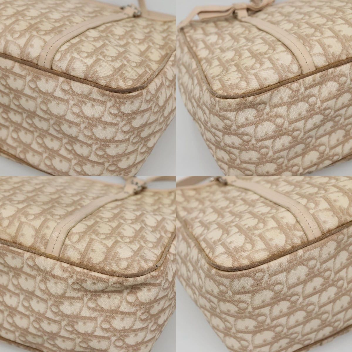 Dior DIOR Trotter Canvas Romantic Tote Bag Pvc Beige Silver Size ONE SIZE - 10 Thumbnail