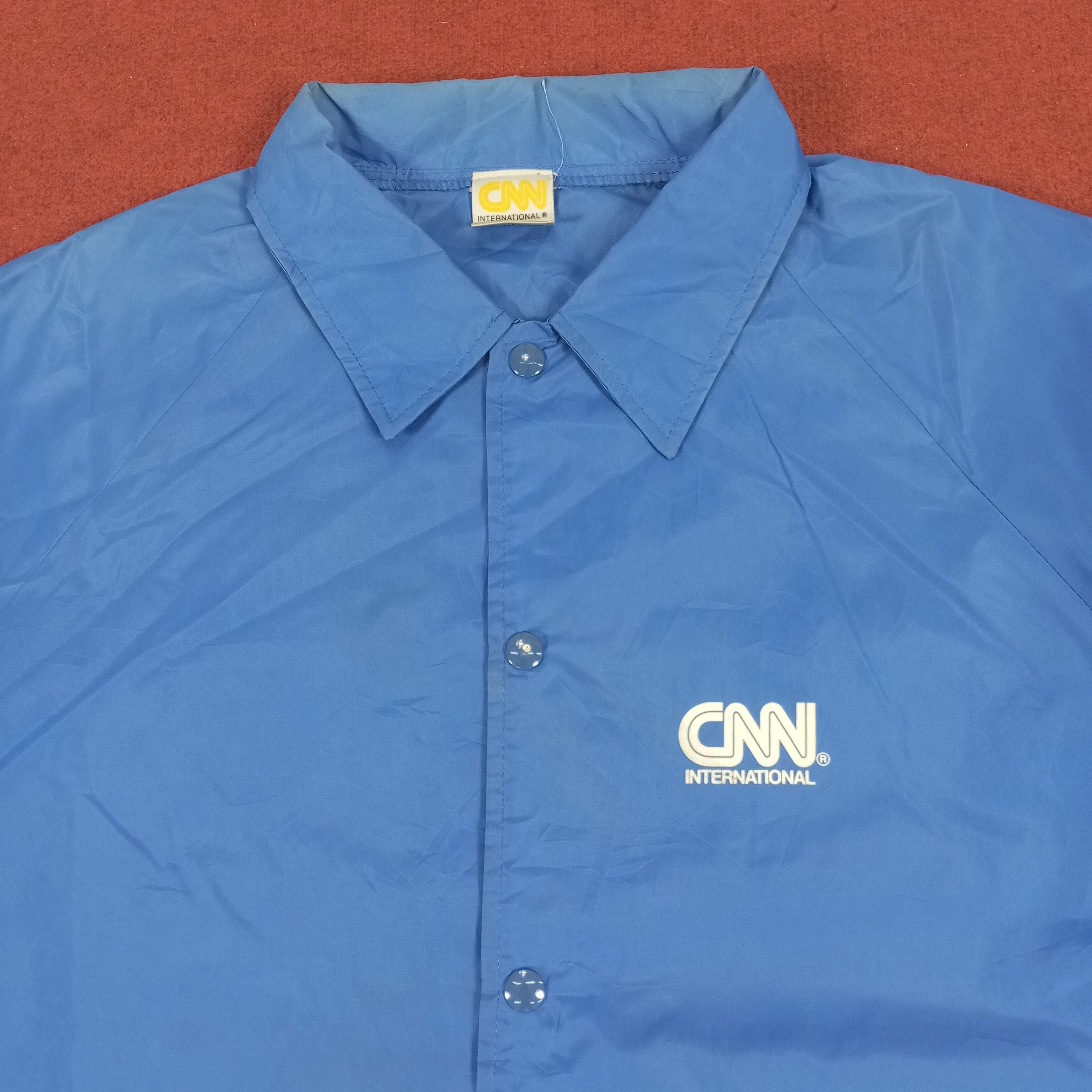 Vintage CNN International American Media News Windbreaker Jacket Size US L / EU 52-54 / 3 - 4 Thumbnail