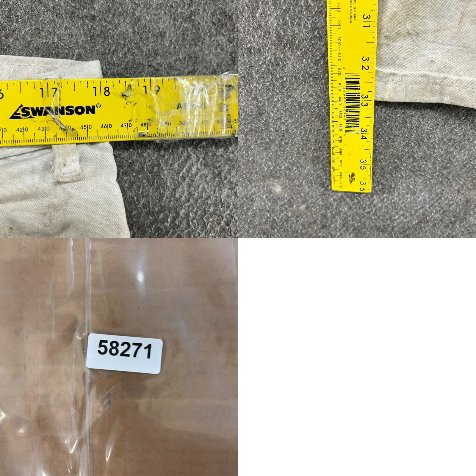 Dickies VINTAGE Dickies Pants Mens Regular 36x34 White Canvas Carpenter Workwear Distressed 5-Pocket Straight Inseam 34 Retro Size US 36 / EU 52 - 11 Thumbnail