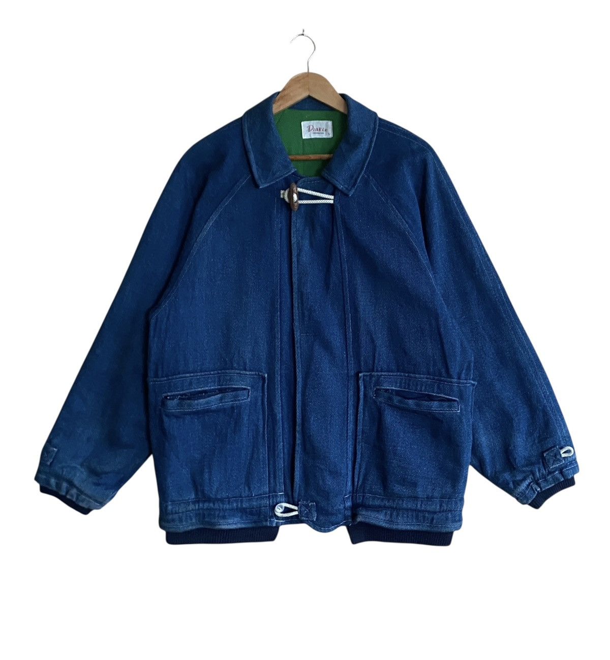 Japanese Brand Rare Vintage Japanese Brand Diable Denim Bomber Jacket 1990s Size US L / EU 52-54 / 3 - 1 Thumbnail