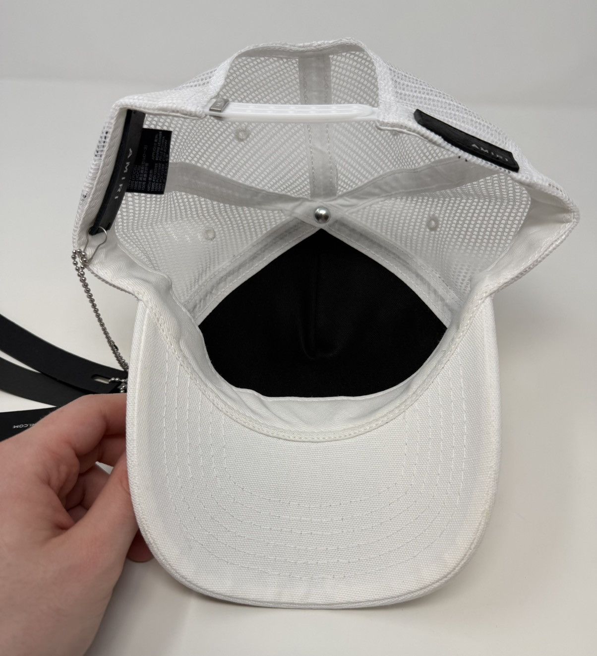 Amiri Amiri Zig Zag Trucker Hat White Size ONE SIZE - 4 Thumbnail