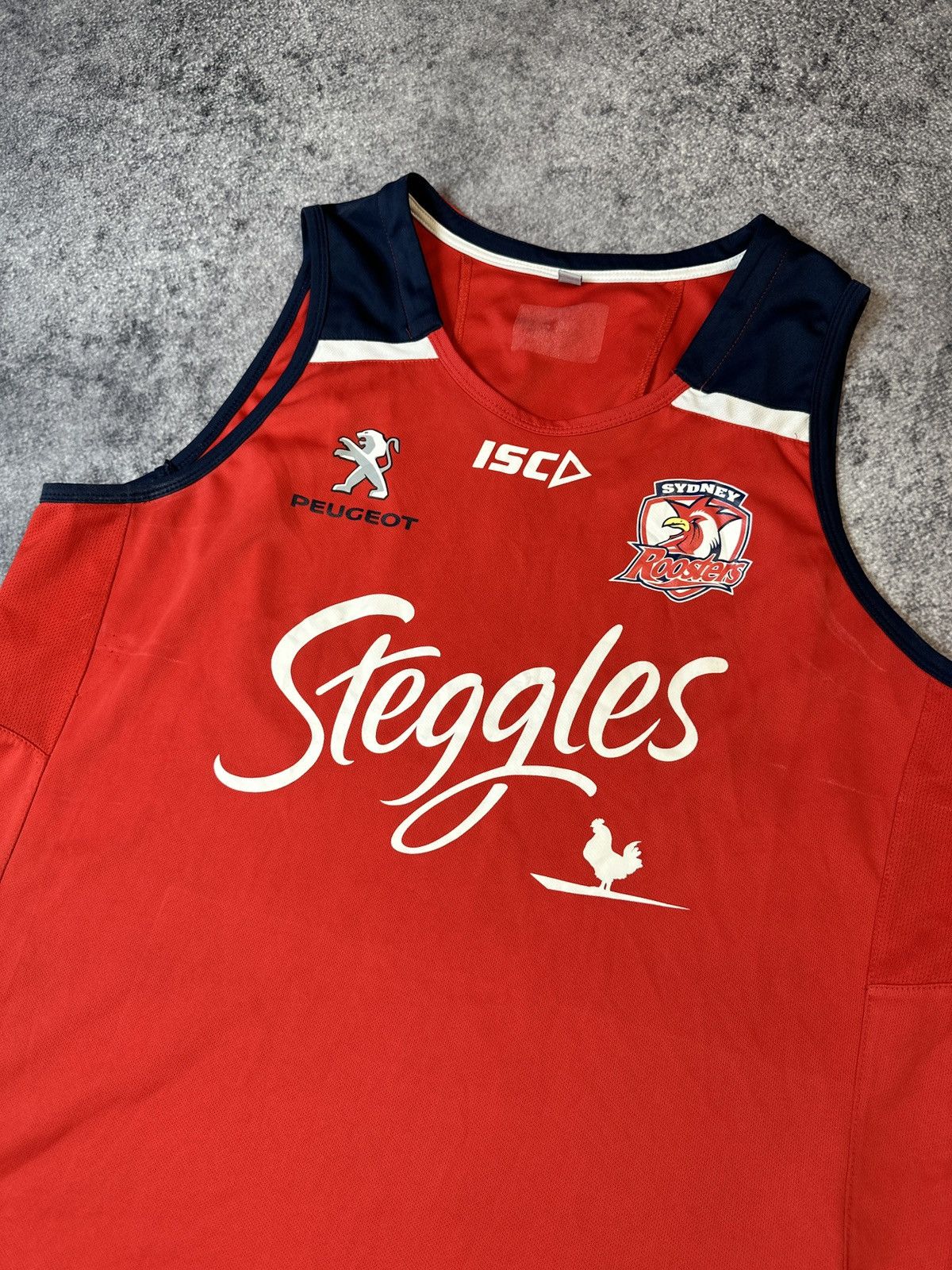 Vintage ISC Sydney Roosters Rugby Jersey Rare Sportswear Tank Top L Size US L / EU 52-54 / 3 - 2 Thumbnail
