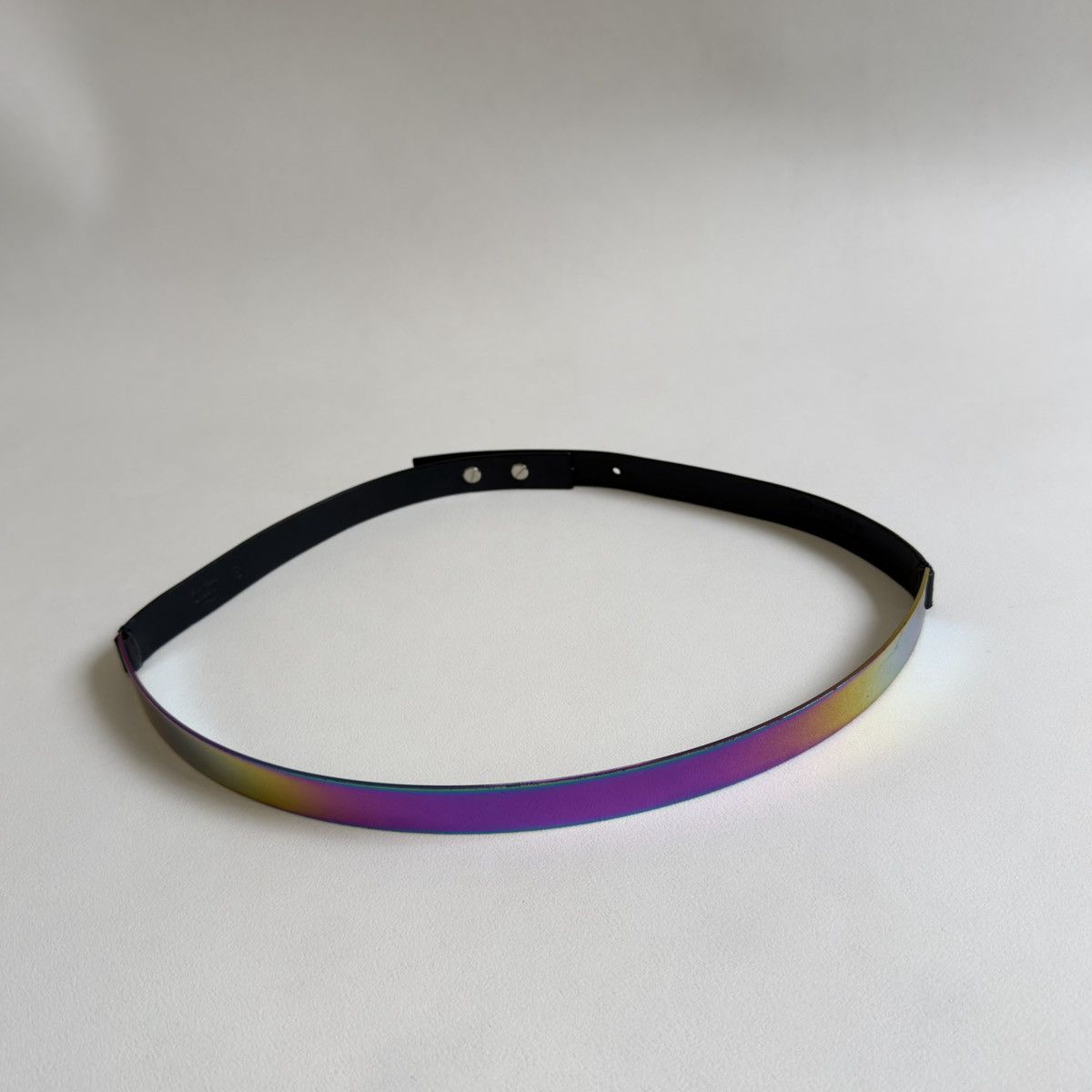 Maison Margiela 08 ‘Incognito’ Iridescent Metal/Leather Belt Size ONE SIZE - 5 Thumbnail