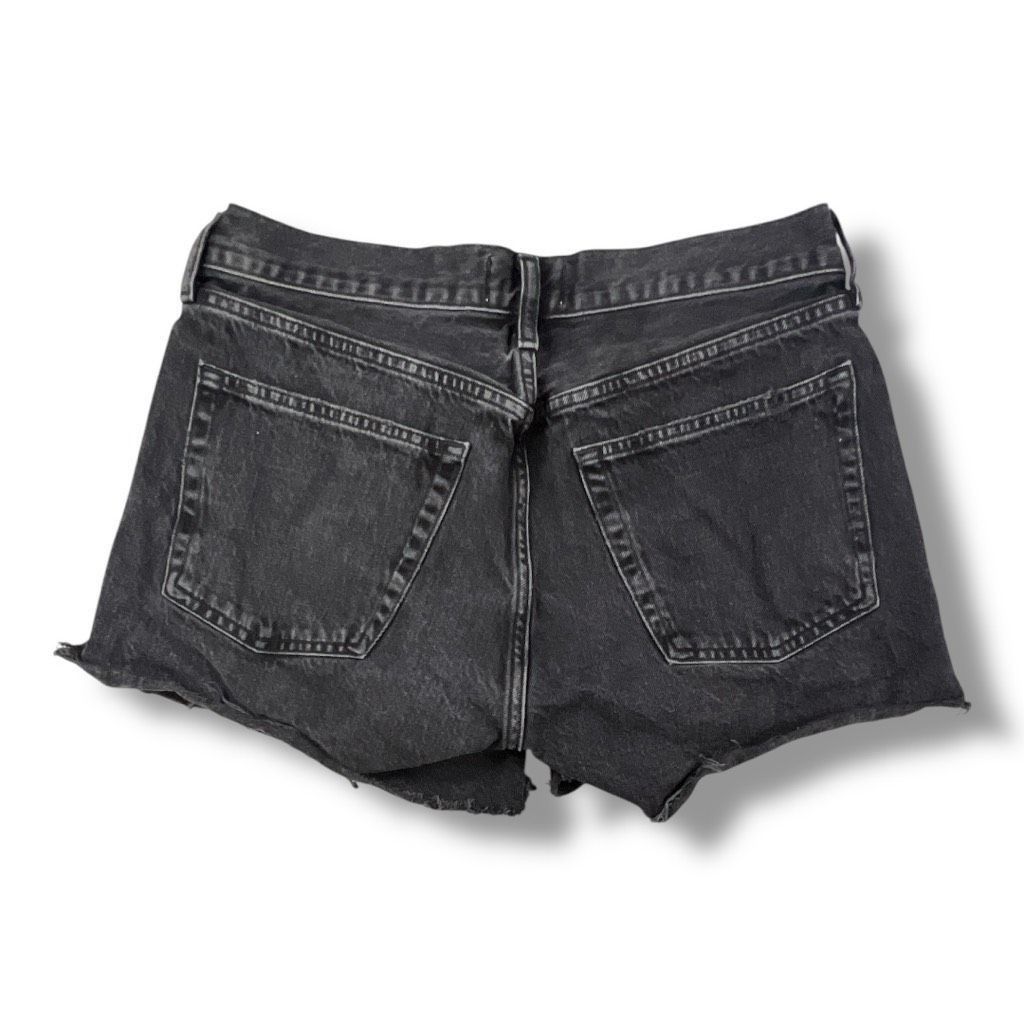 Agolde Agolde Black Distressed Jean Denim Cut Off Shorts Size 29 Size 29" - 4 Thumbnail