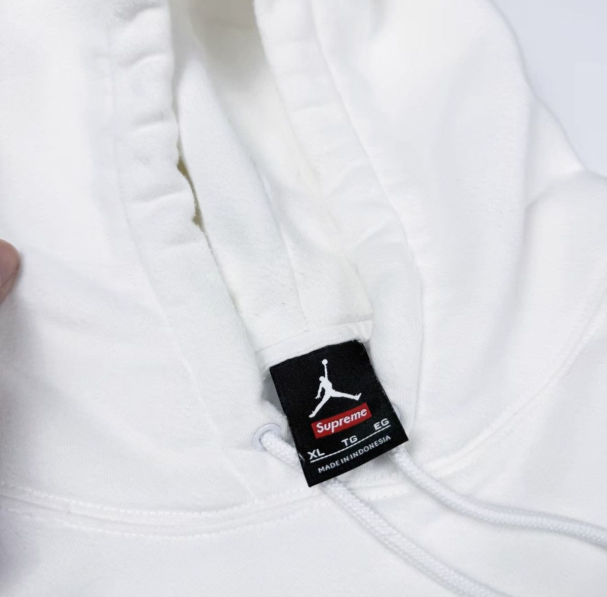 Jordan Brand × Supreme Supreme Jordan hooded pullover sweatershirt Size US XL / EU 56 / 4 - 3 Thumbnail