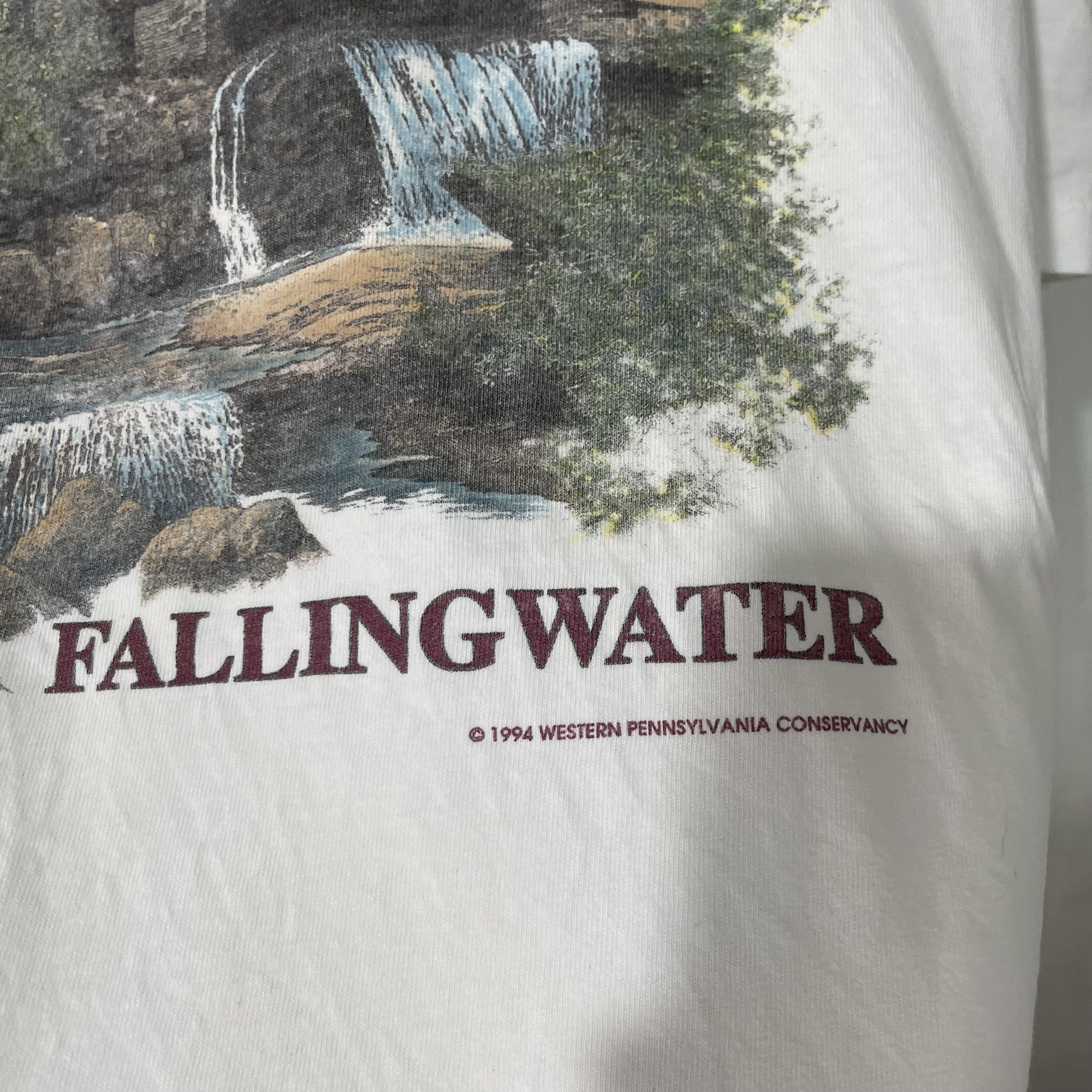 Vintage Vintage 1994 Frank Lloyd Wright Fallingwater Shirt Size US L / EU 52-54 / 3 - 3 Thumbnail