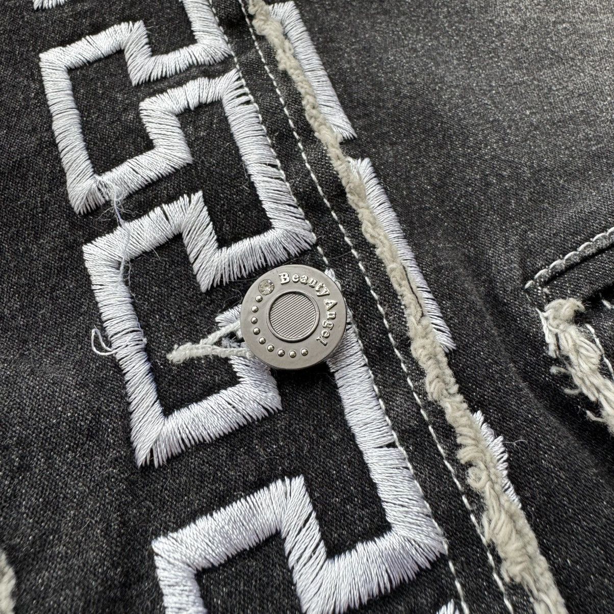 20471120 × Japanese Brand Beauty Angels Vintage Denim Blazer Size M / US 6-8 / IT 42-44 - 7 Thumbnail