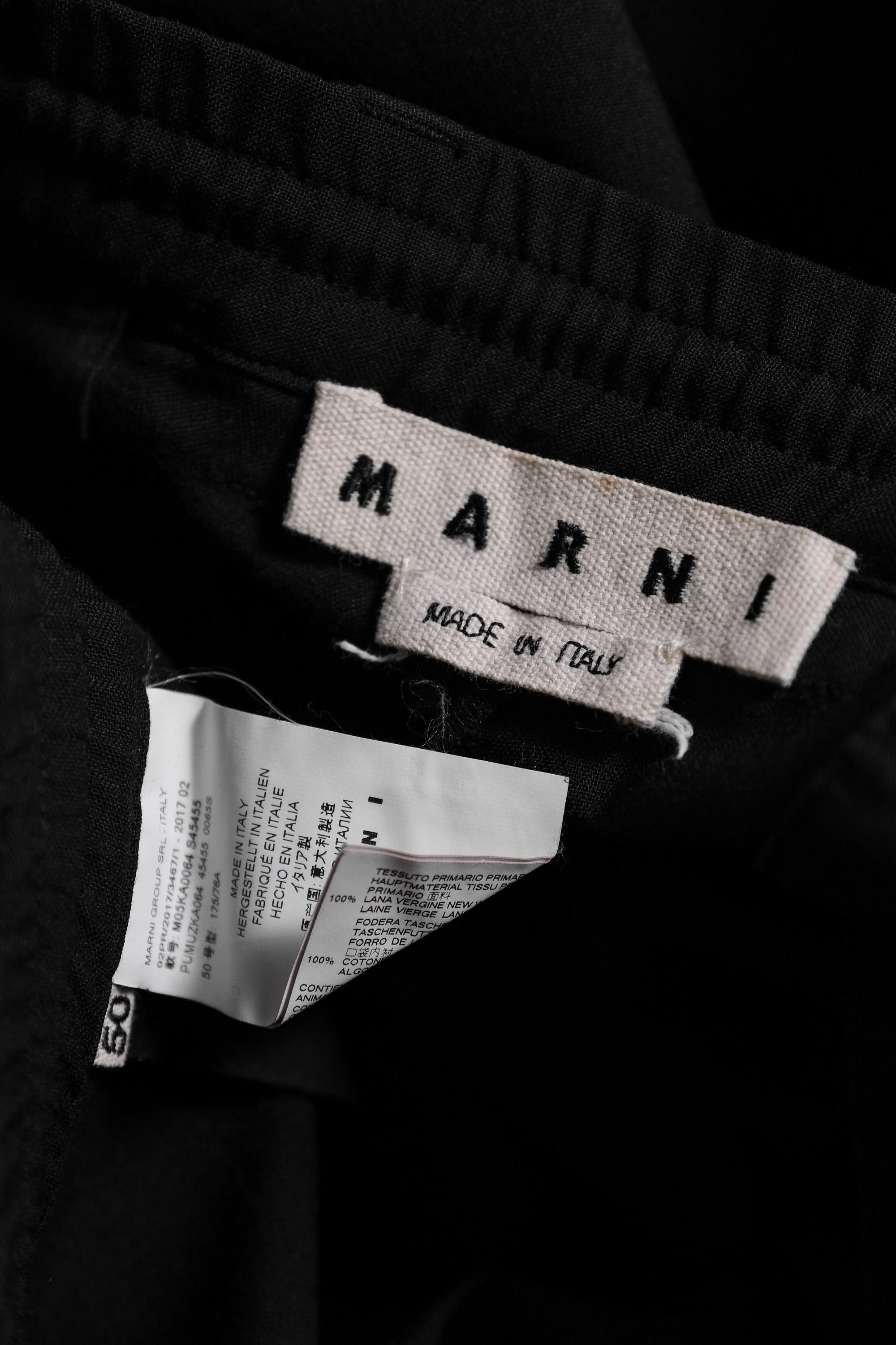 Marni Marni 17A/W Wool Drawstring Trousers Size US 40 / EU 56 - 5 Thumbnail