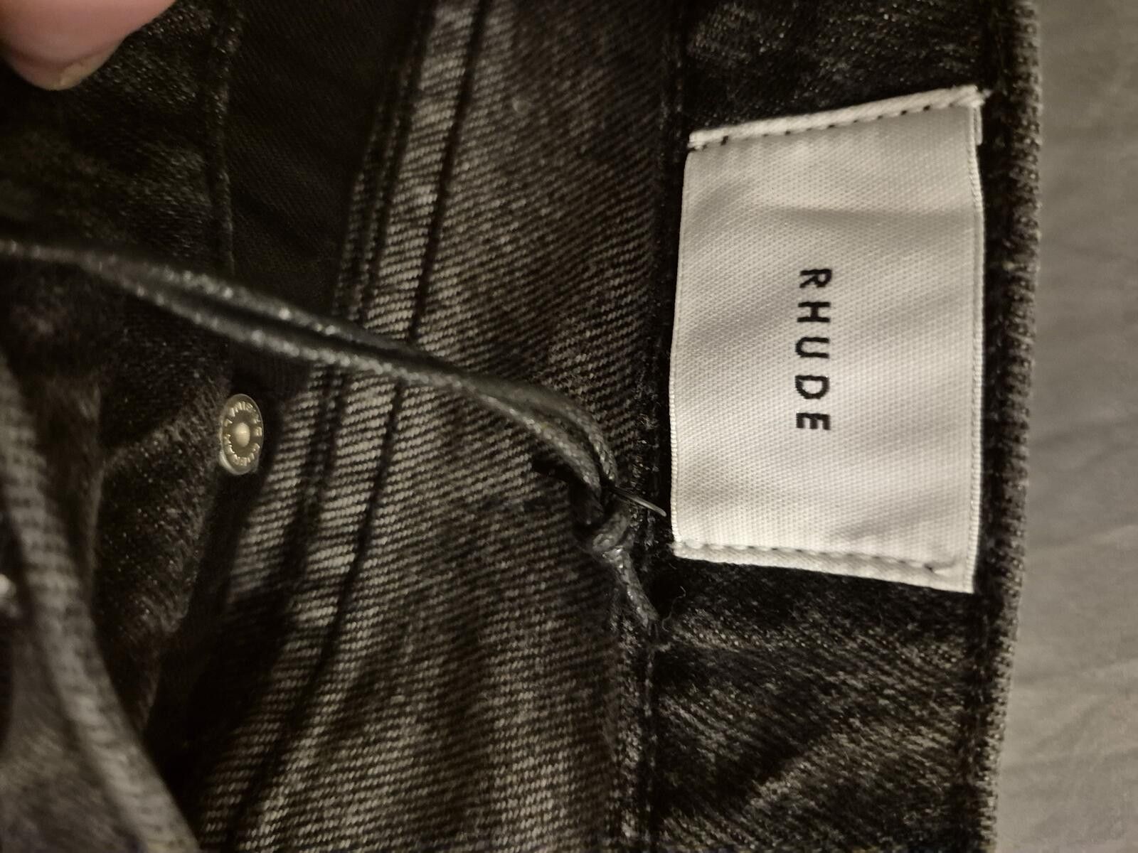 Rhude Rhude Black Denim Jeans Size 31 BNWT Size US 31 - 7 Thumbnail