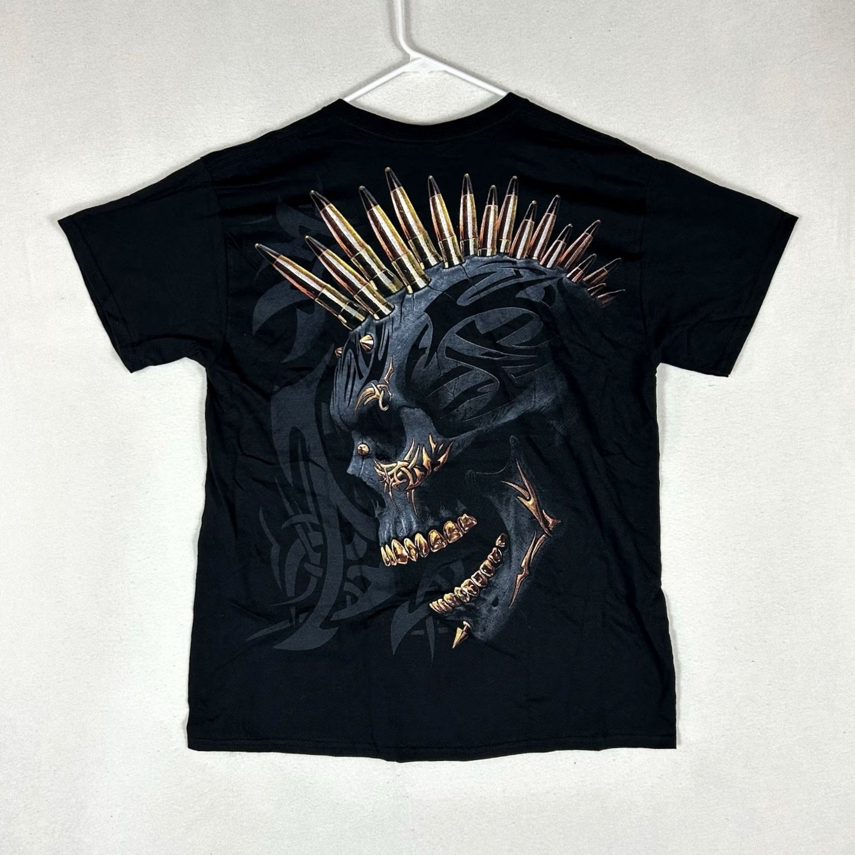 Vintage Spiral Motorcycle Graphic Skull T-shirt Men’s Large Black Short Sleeve Tee Size US L / EU 52-54 / 3 - 5 Thumbnail