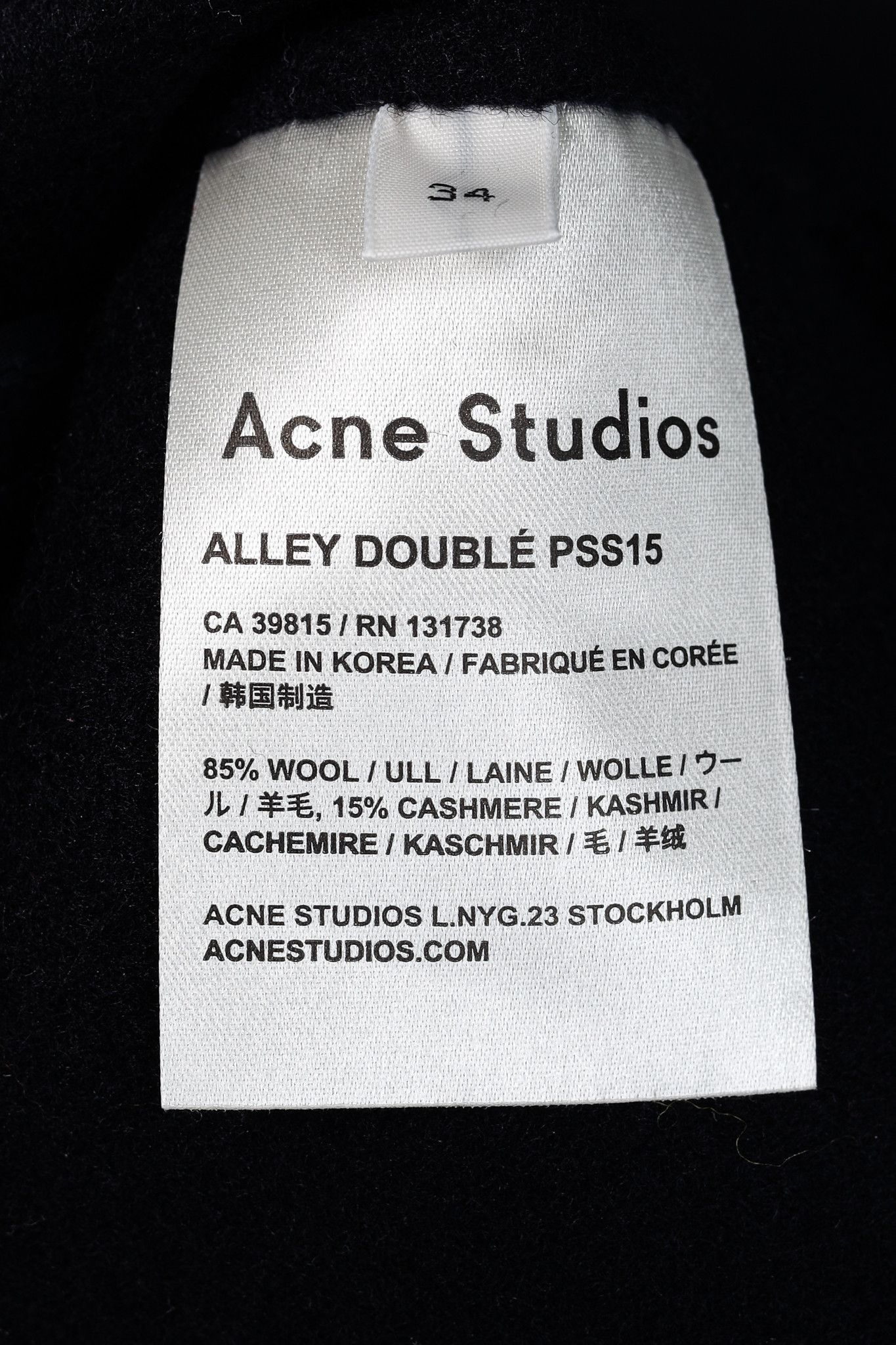Acne Studios Acne Studios Alley Double Wool & Cashmere Long-Sleeve Dress Size XS / US 0-2 / IT 36-38 - 8 Thumbnail