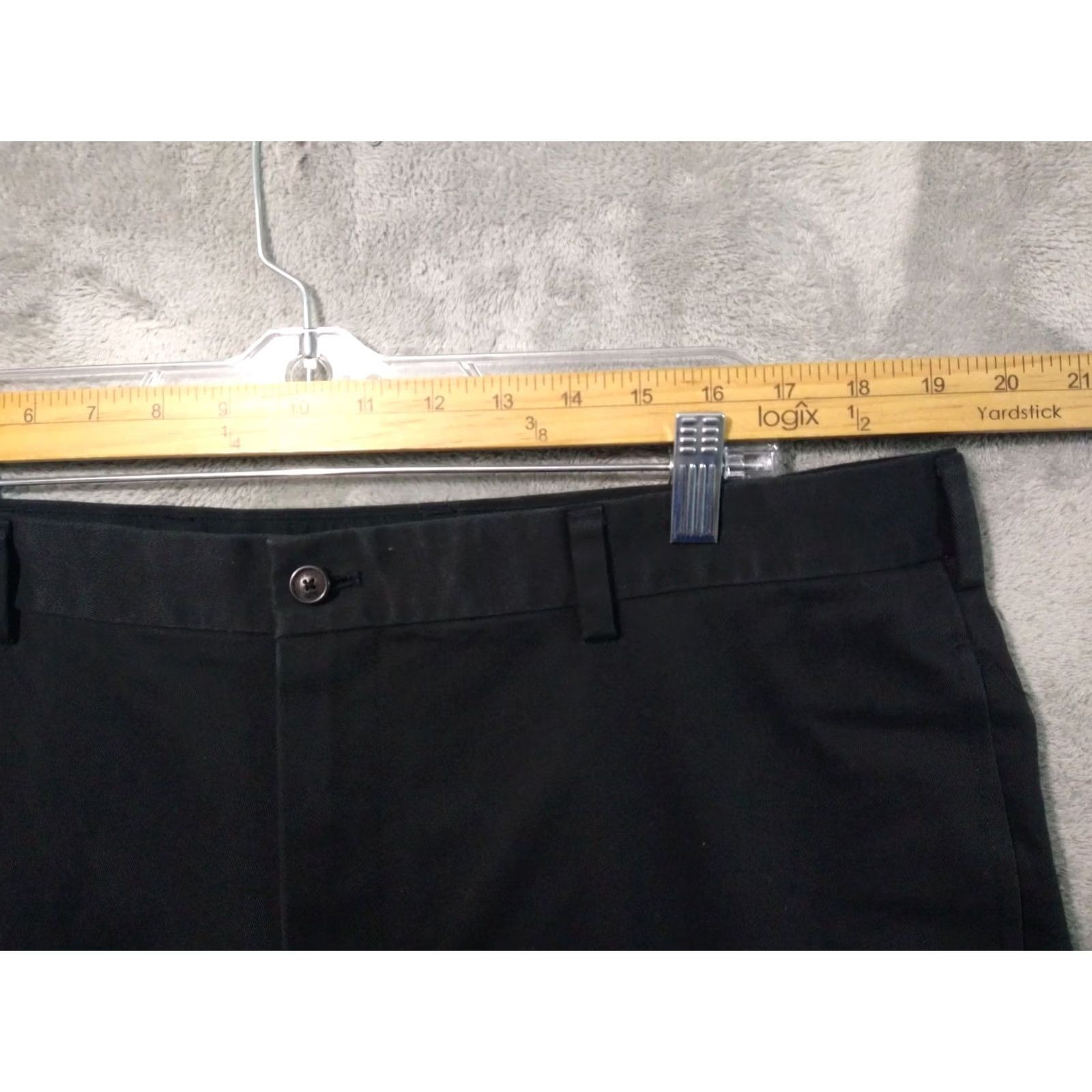 Brooks Brothers Brooks Brothers Clark Fit Advantage Chino Pants Mens 40x30 Black Tapered Front Flat Front Pockets Classic Preppy Casual school Size US 40 / EU 56 - 3 Thumbnail