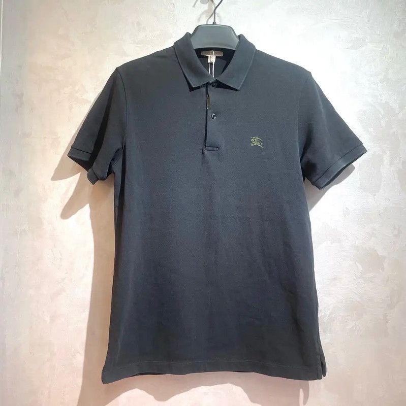 Burberry Burberry Black Cotton Men's Polo Shirt Size US M / EU 48-50 / 2 - 1 Thumbnail