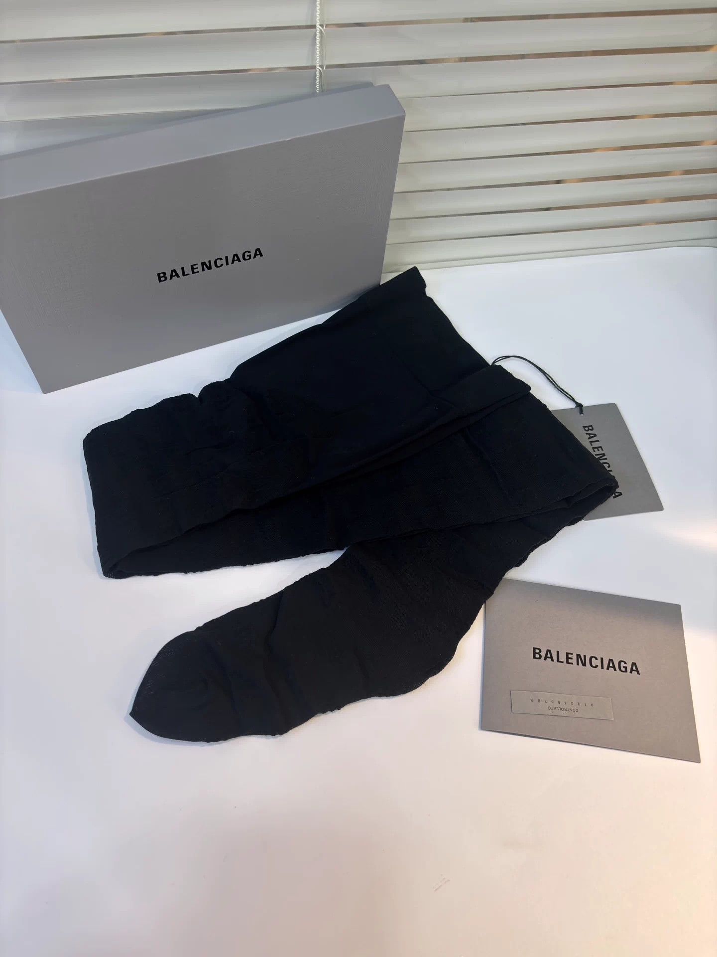 Balenciaga Balenciaga Black Tights M New Size ONE SIZE - 2 Thumbnail