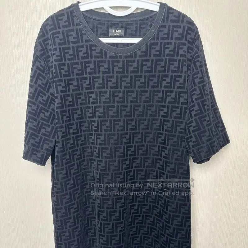 Fendi Fendi Black Cotton Men's T-Shirt in XL . Size US XL / EU 56 / 4 - 1 Thumbnail
