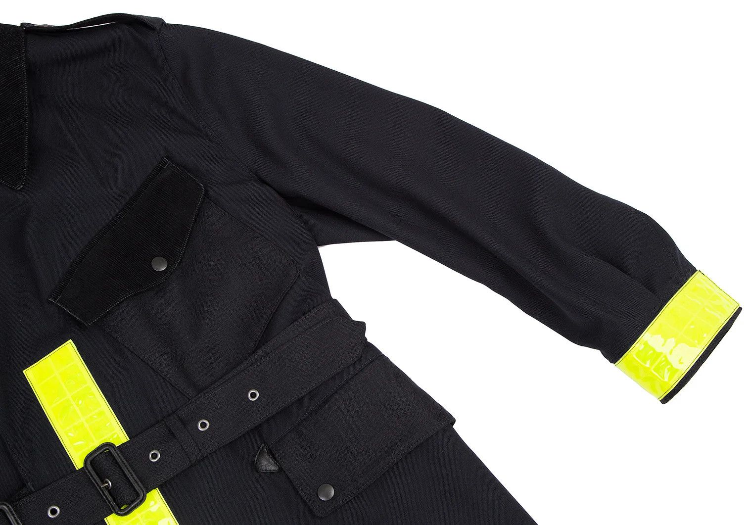 Junya Watanabe Reflective Decor Wool Coat in Navy Yellow, Size S Size US S / EU 44-46 / 1 - 4 Thumbnail