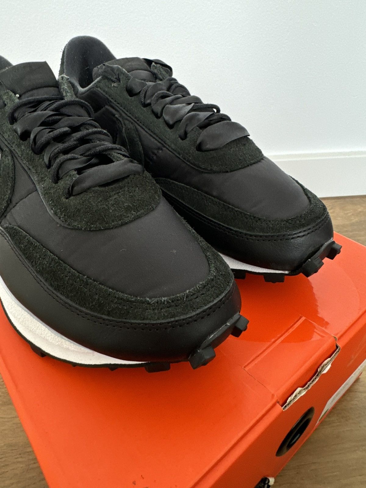 Nike × Sacai Nike Sacai LD Waffle Black Nylon Size US 8 / EU 41 - 5 Thumbnail