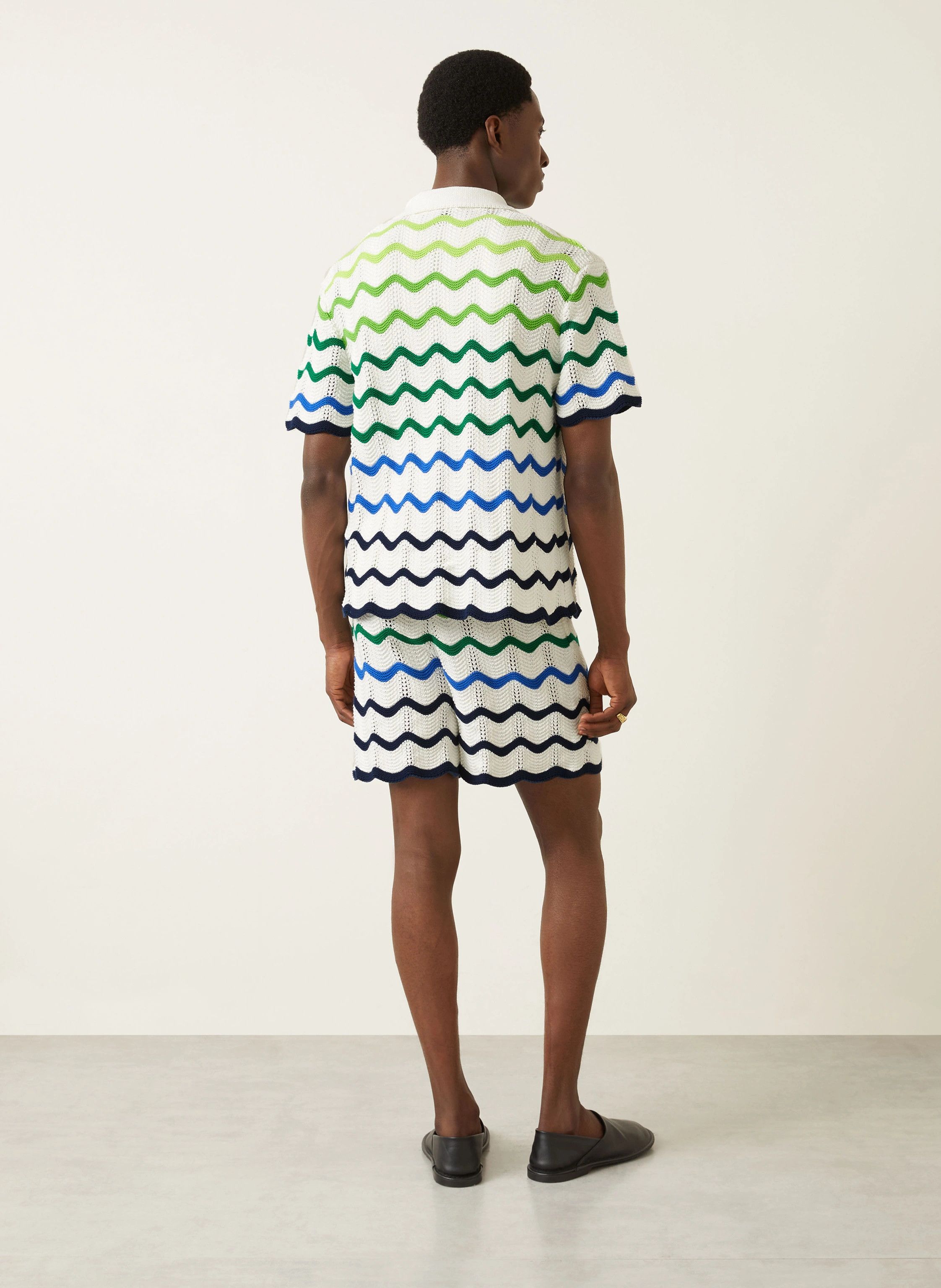 Casablanca o1h1sh10526 Wave Knit Shirt in Multicolor Size US S / EU 44-46 / 1 - 4 Thumbnail