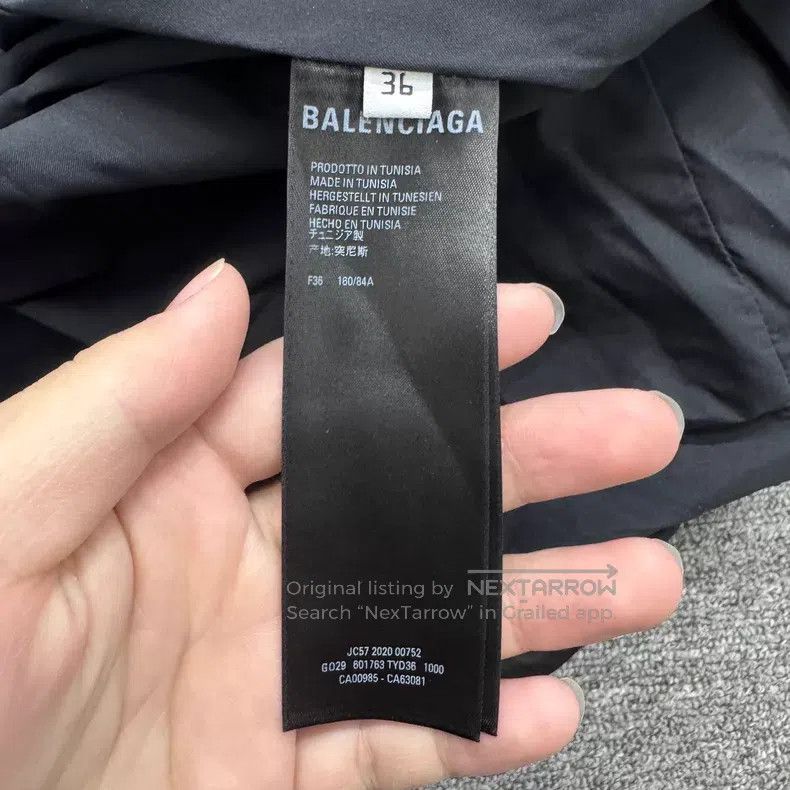 Balenciaga Balenciaga Lock-stitch print cotton coat Size XS / US 0-2 / IT 36-38 - 3 Thumbnail