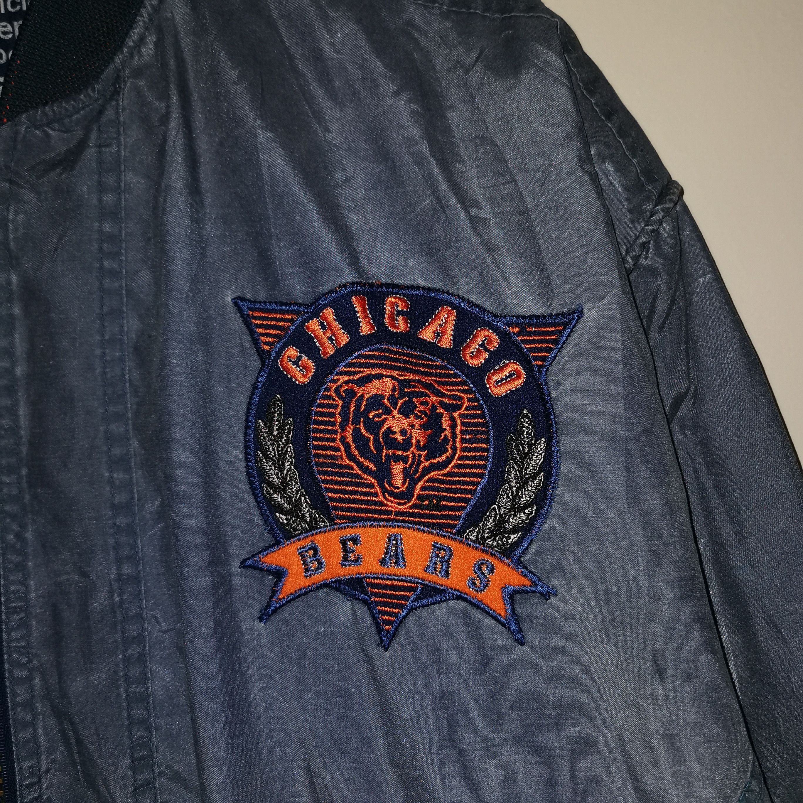 NFL Rare NFL Chicago bears Bomber vintage jacket 90's campri Size US XL / EU 56 / 4 - 3 Thumbnail