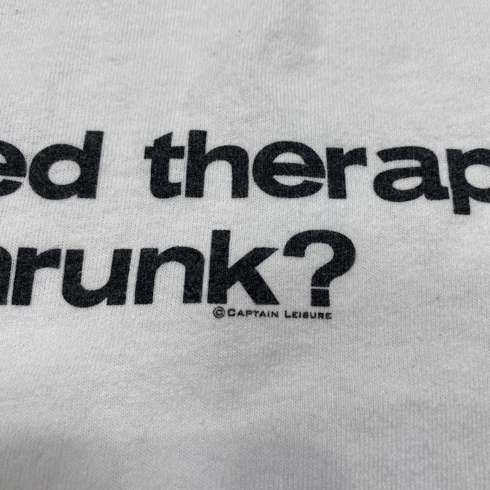 Fruit Of The Loom × Vintage Vintage Y2K Retired Therapist Shrunk Funny Shirt Men's Large Size US L / EU 52-54 / 3 - 3 Thumbnail