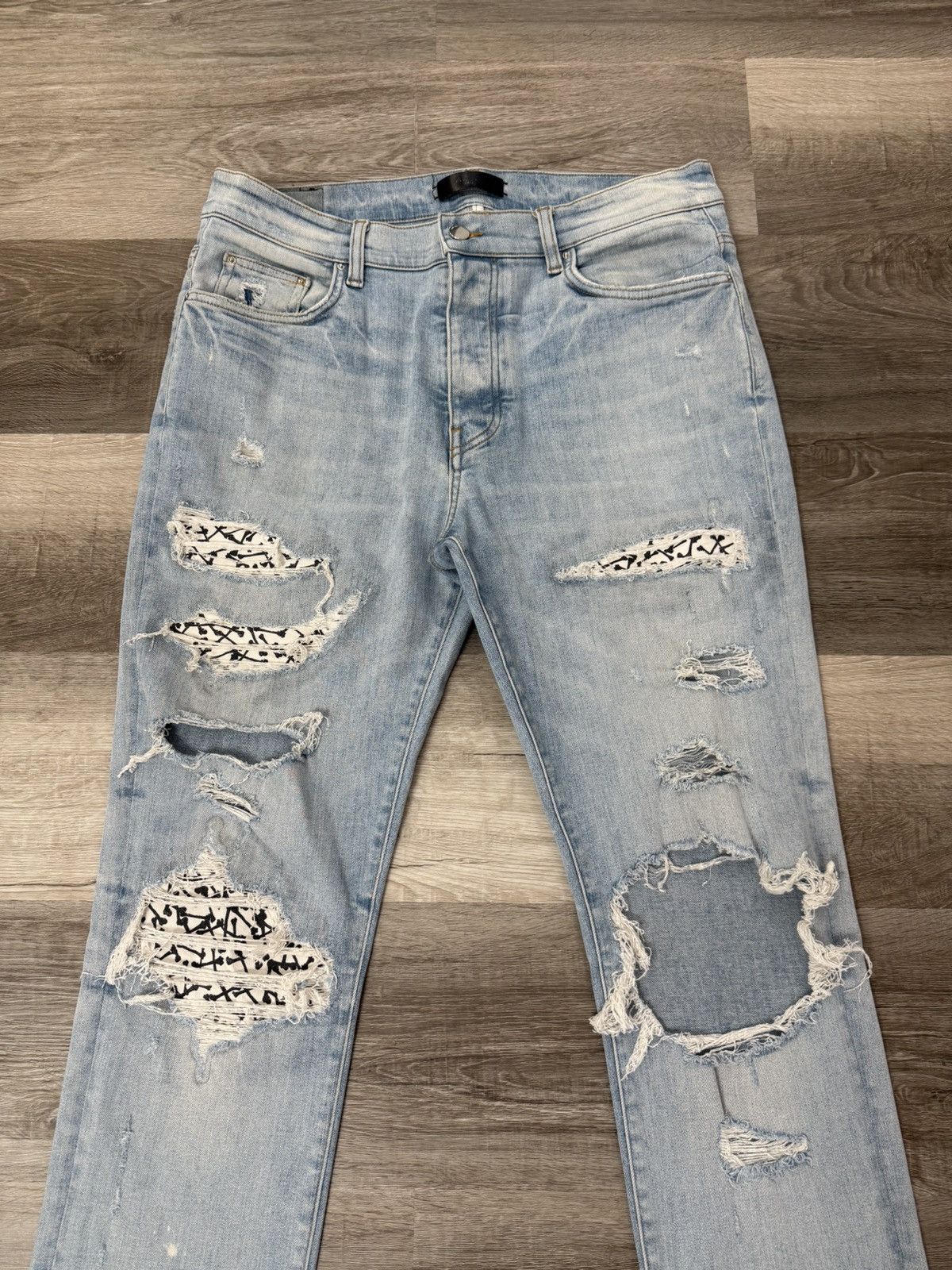Amiri Amiri Thrasher Bones Patch Jeans Size 36 Size US 36 / EU 52 - 3 Thumbnail