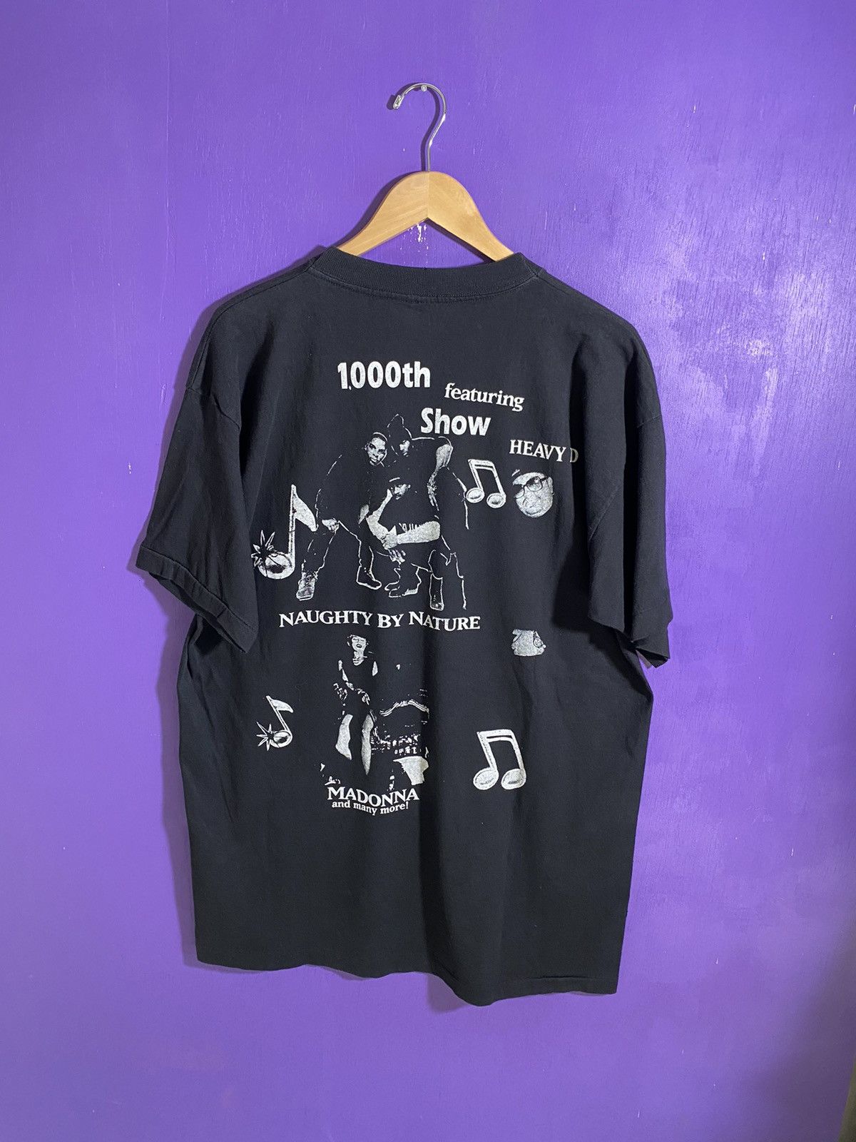 Rap Tees × Vintage Vintage 90s Arsenio Hall 1000th show rap tee Size US XL / EU 56 / 4 - 2 Thumbnail