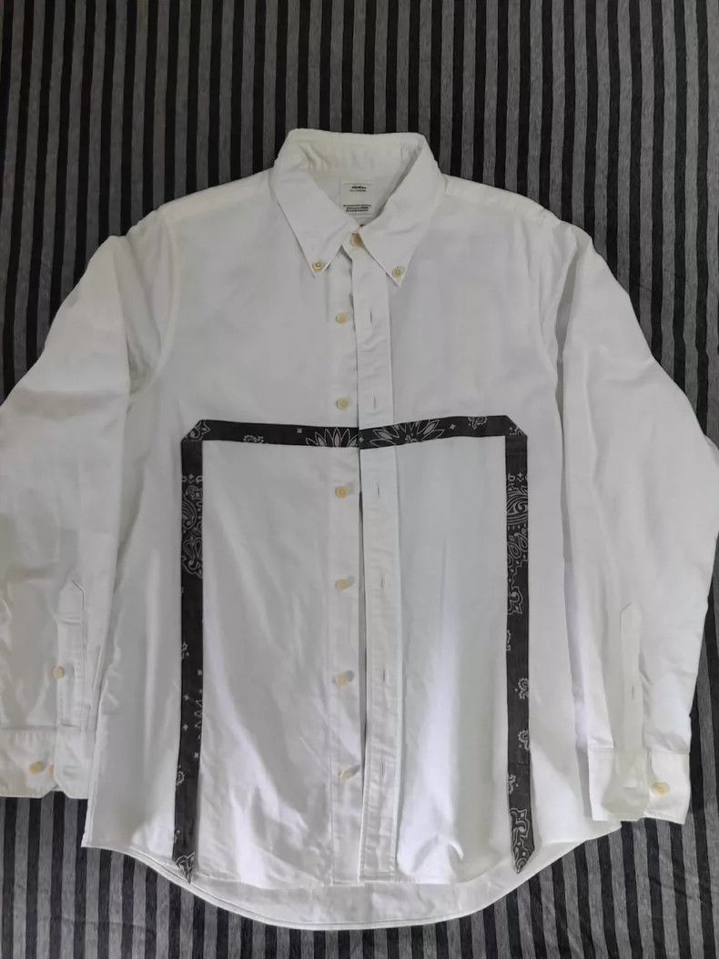 Visvim Visvim White Shirt with Unique Design- DMC Size US M / EU 48-50 / 2 - 1 Thumbnail