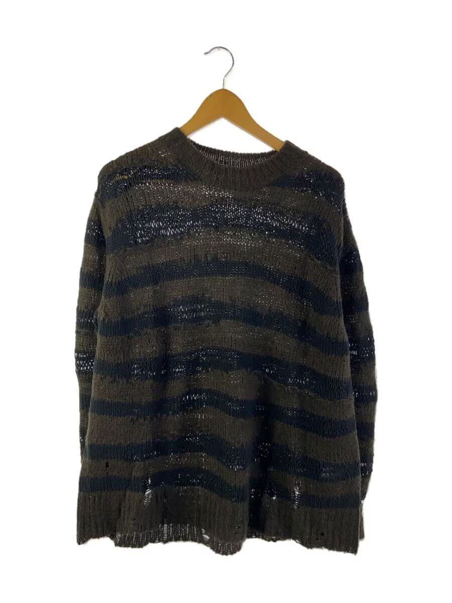 Acne Studios Distressed Striped Knit Sweater Size US S / EU 44-46 / 1 - 1 Thumbnail