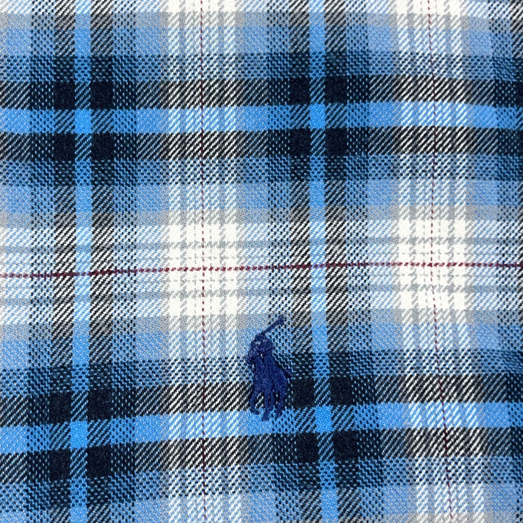 Ralph Lauren Ralph Lauren Shirt Men Large Blue Plaid Flannel Button-Up Long Sleeve Cotton Button-Front Collared Regular Size US L / EU 52-54 / 3 - 3 Thumbnail