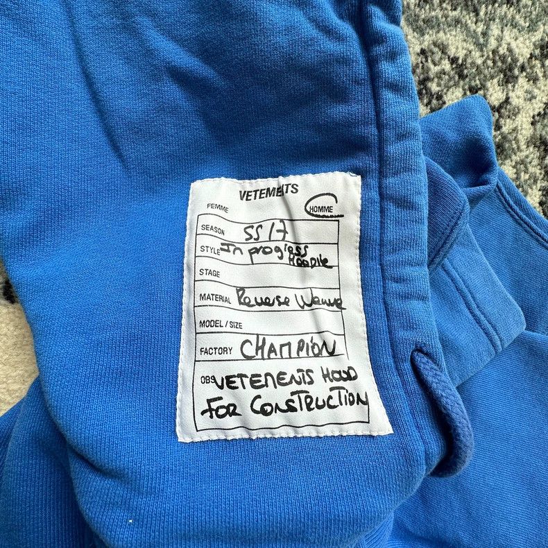 Vetements Vetements Champion collaboration hoodie Size US M / EU 48-50 / 2 - 2 Thumbnail
