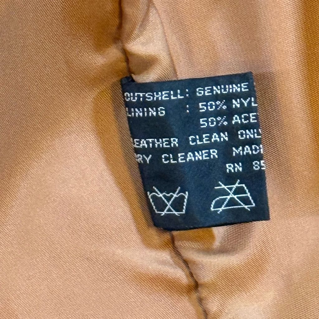 WISDOM Men’s DCG Supplies Genuine Leather Shirt Jacket Tan L Size US L / EU 52-54 / 3 - 9 Thumbnail