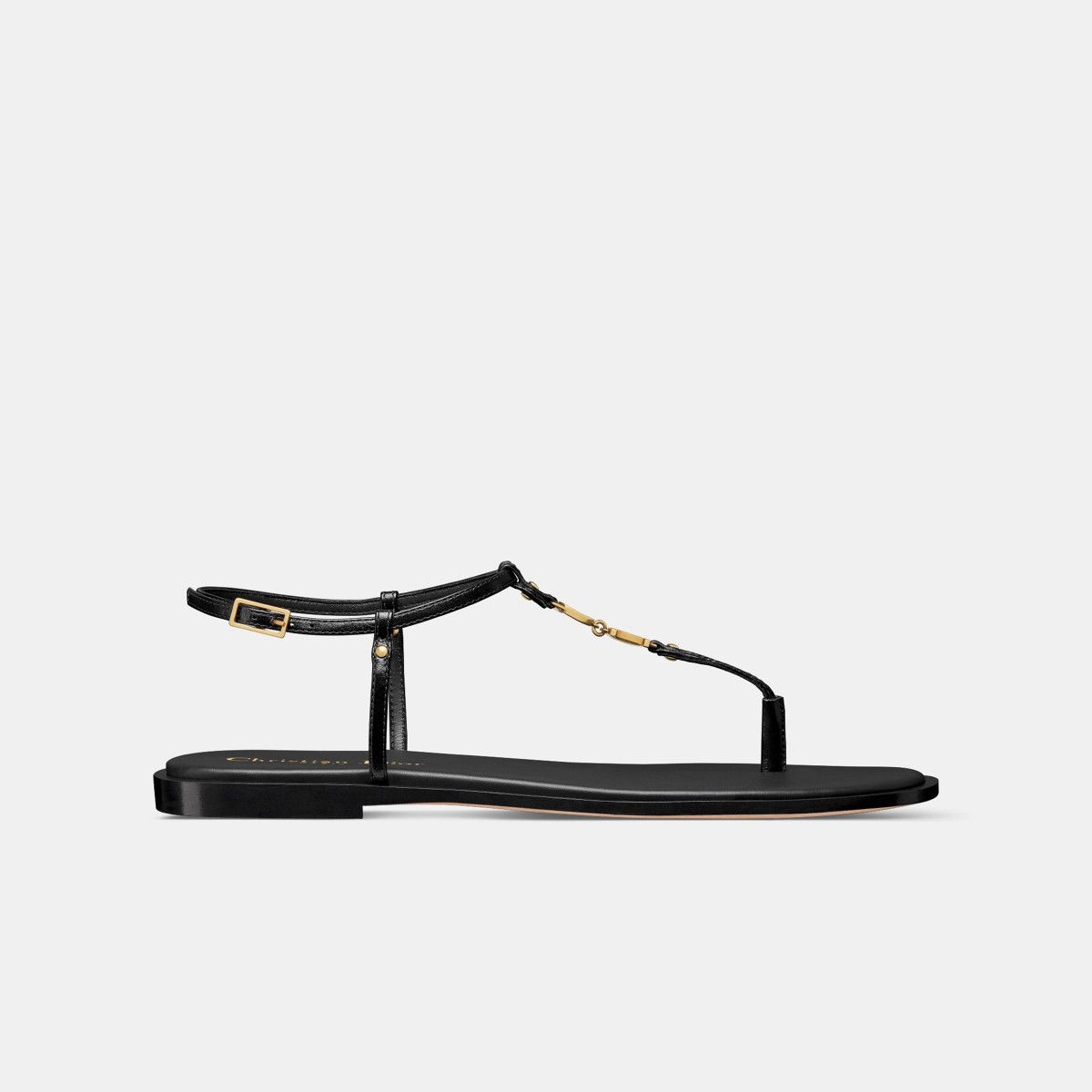 Dior o1bcso1str0226 Cest Dior Thong Sandal in Black Size US 7 / IT 37 - 1 Thumbnail