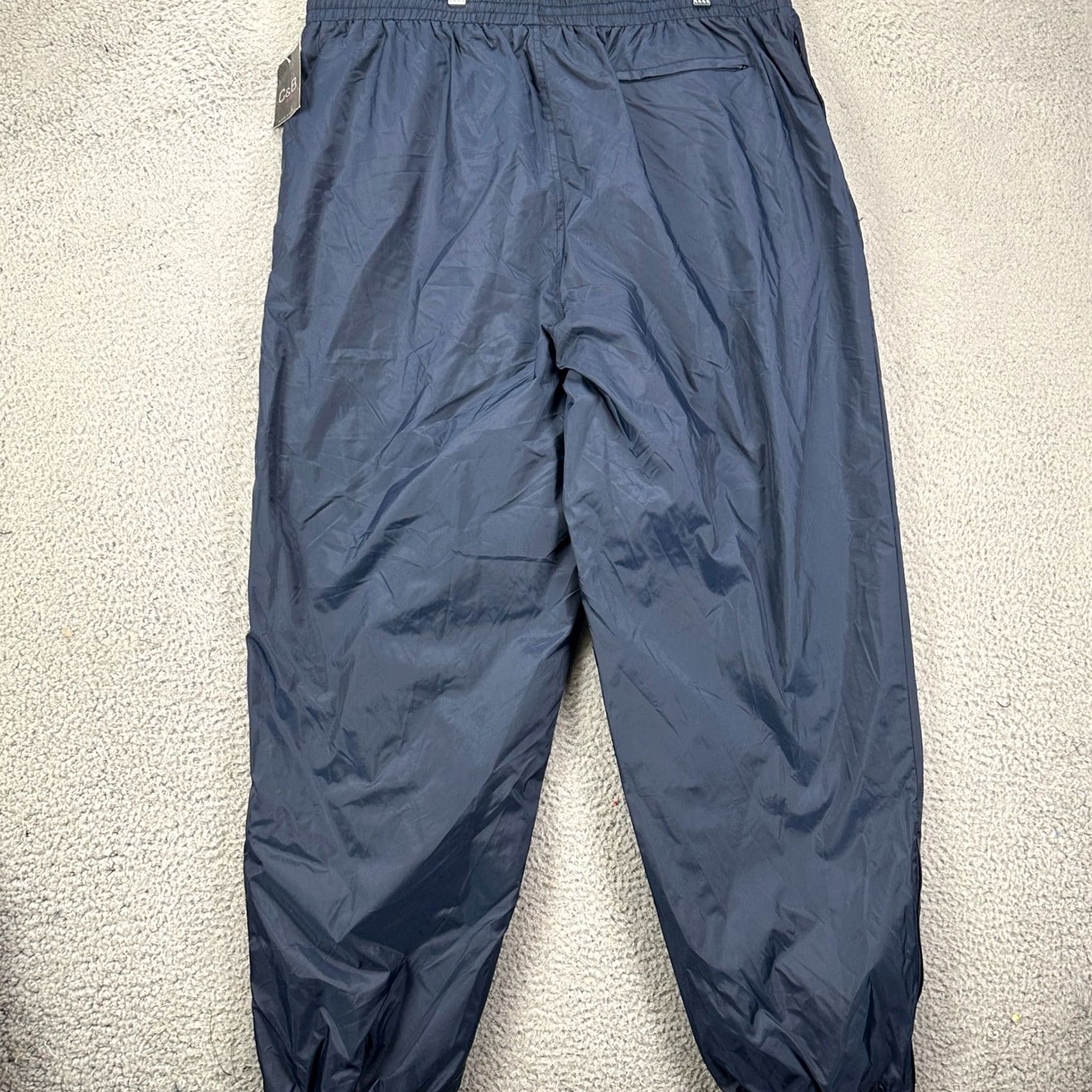 Croft & Barrow Croft Barrow Sport Mens XL Wind Pants Jogger Blue Lined Elastic Waistband Size US 36 / EU 52 - 2 Thumbnail