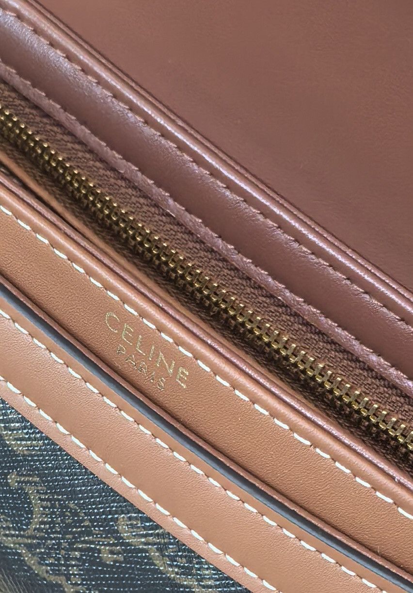 Celine Classique Triomphe Bag in Triomphe Canvas and Calfskin Size ONE SIZE - 3 Thumbnail