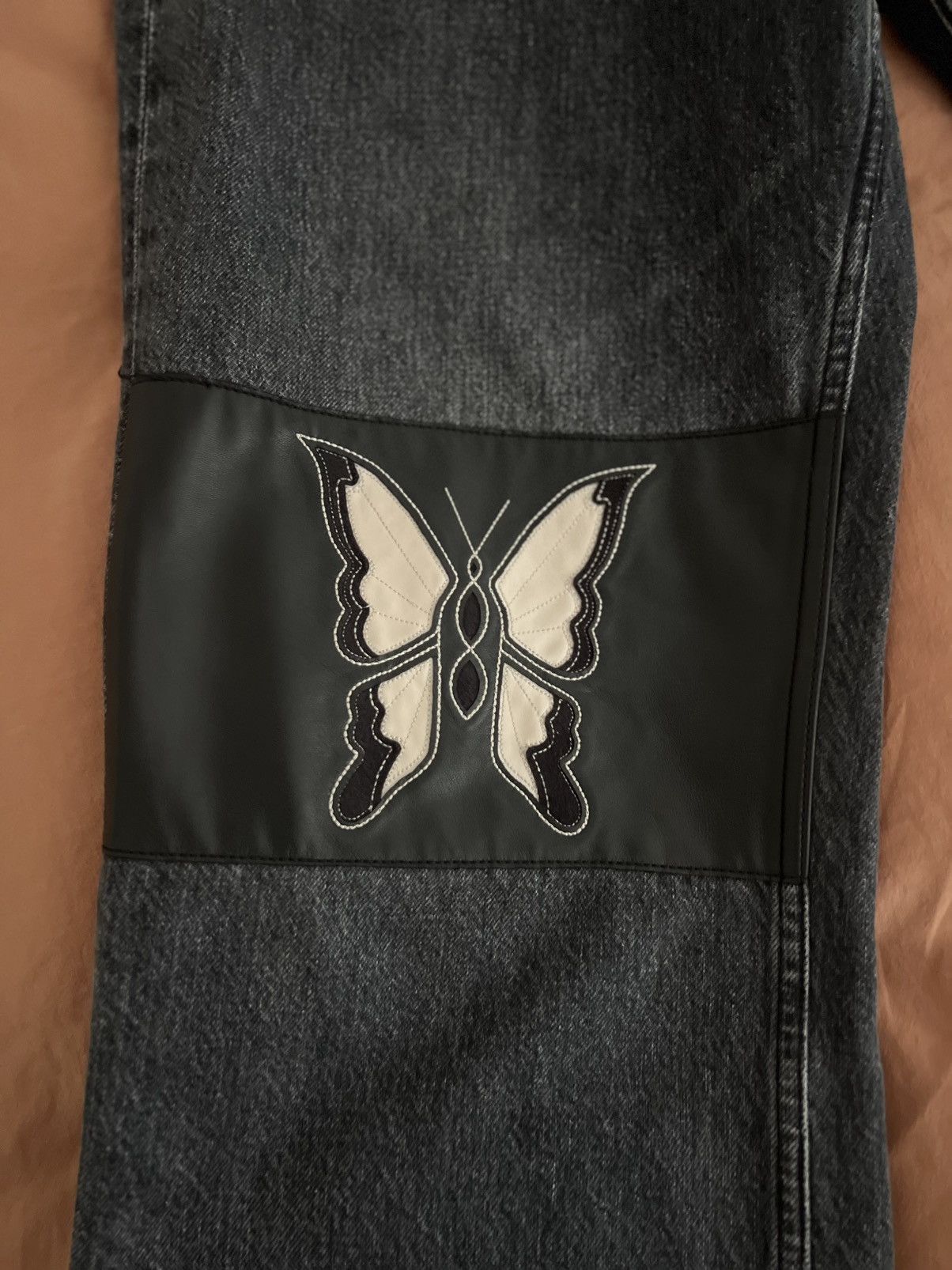 Our Legacy Our Legacy - third cut denim jeans - butterfly print Size US 31 - 4 Thumbnail