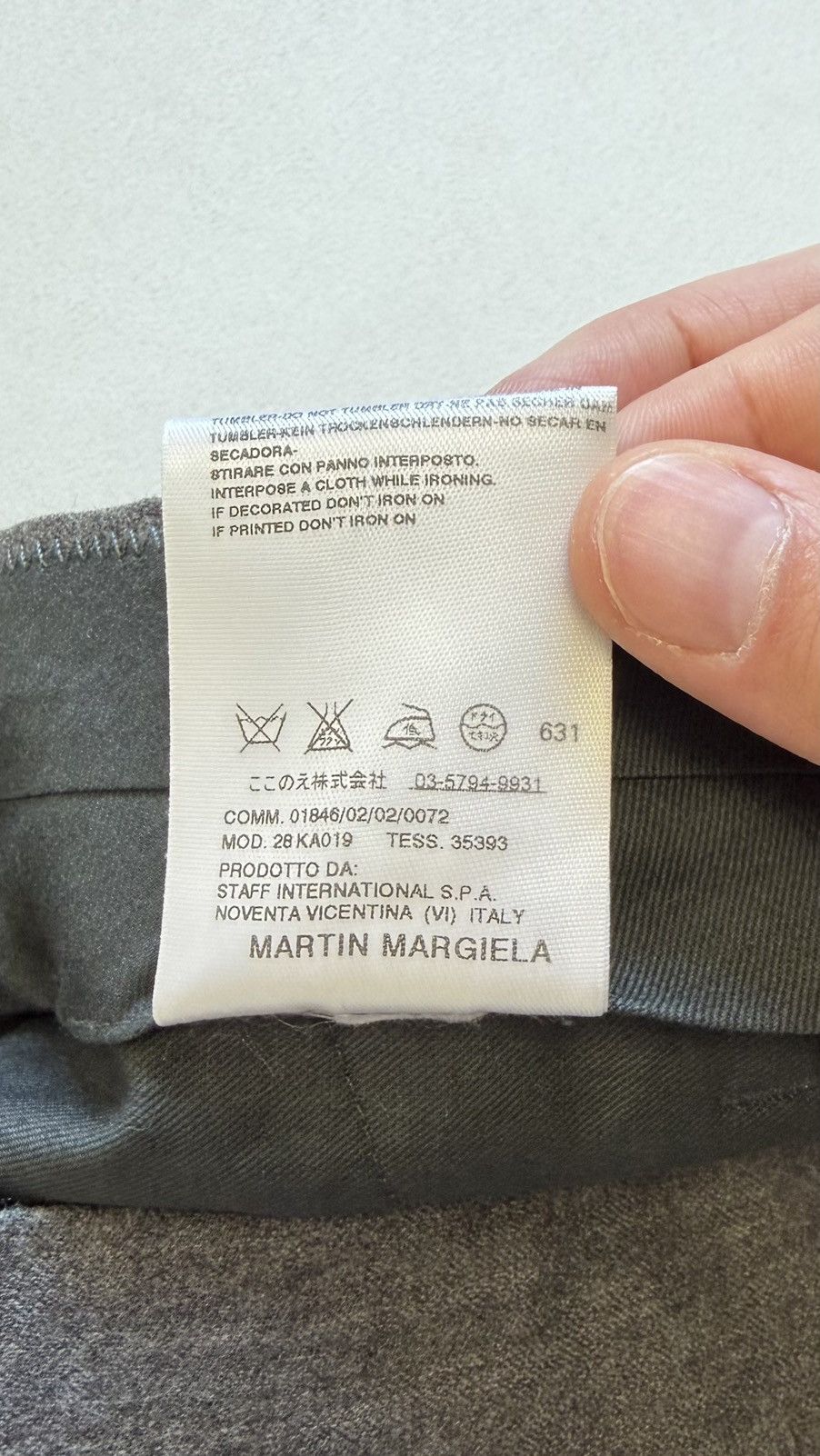 Maison Margiela A/W 07 Straight Leg Gray Wool Trousers Size US 32 / EU 48 - 7 Thumbnail
