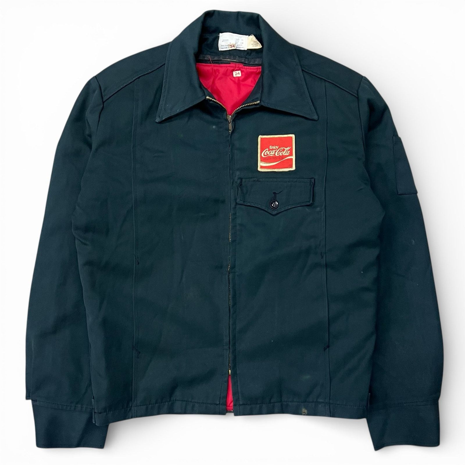 Coca Cola × Vintage Vintage Coca-Cola Talon Workwear Jacket Lined Uniform USA M Size US M / EU 48-50 / 2 - 1 Thumbnail