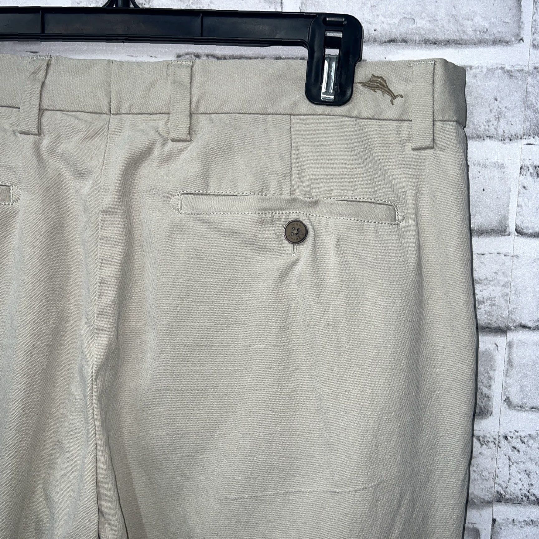 Tommy Bahama Tommy Bahama Beige Silk Blend Pants Mens 34x32 Chino Pants, Beige, Silk, Tommy Bahama, Mens, 34x32 Size US 34 / EU 50 - 3 Thumbnail