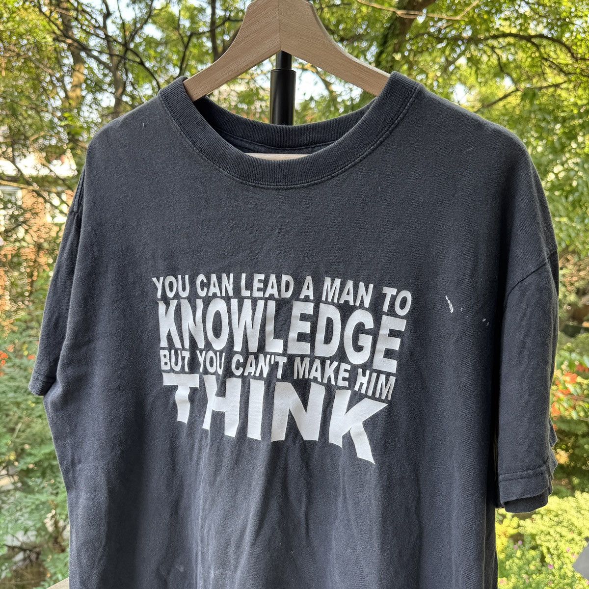 Vintage Thrashed Faded Distressed Quote Shirt ERD Grunge Chrome Size US XL / EU 56 / 4 - 6 Thumbnail