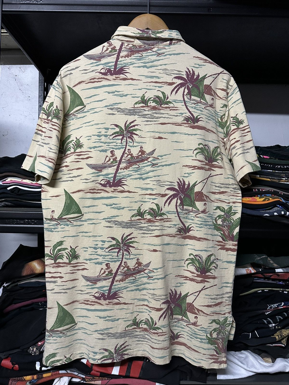 Polo Ralph Lauren × RRL Ralph Lauren × Vintage Vintage 90s Polo Ralph Lauren Sailing Hawaii Beach Polo Tee Size US L / EU 52-54 / 3 - 9 Thumbnail