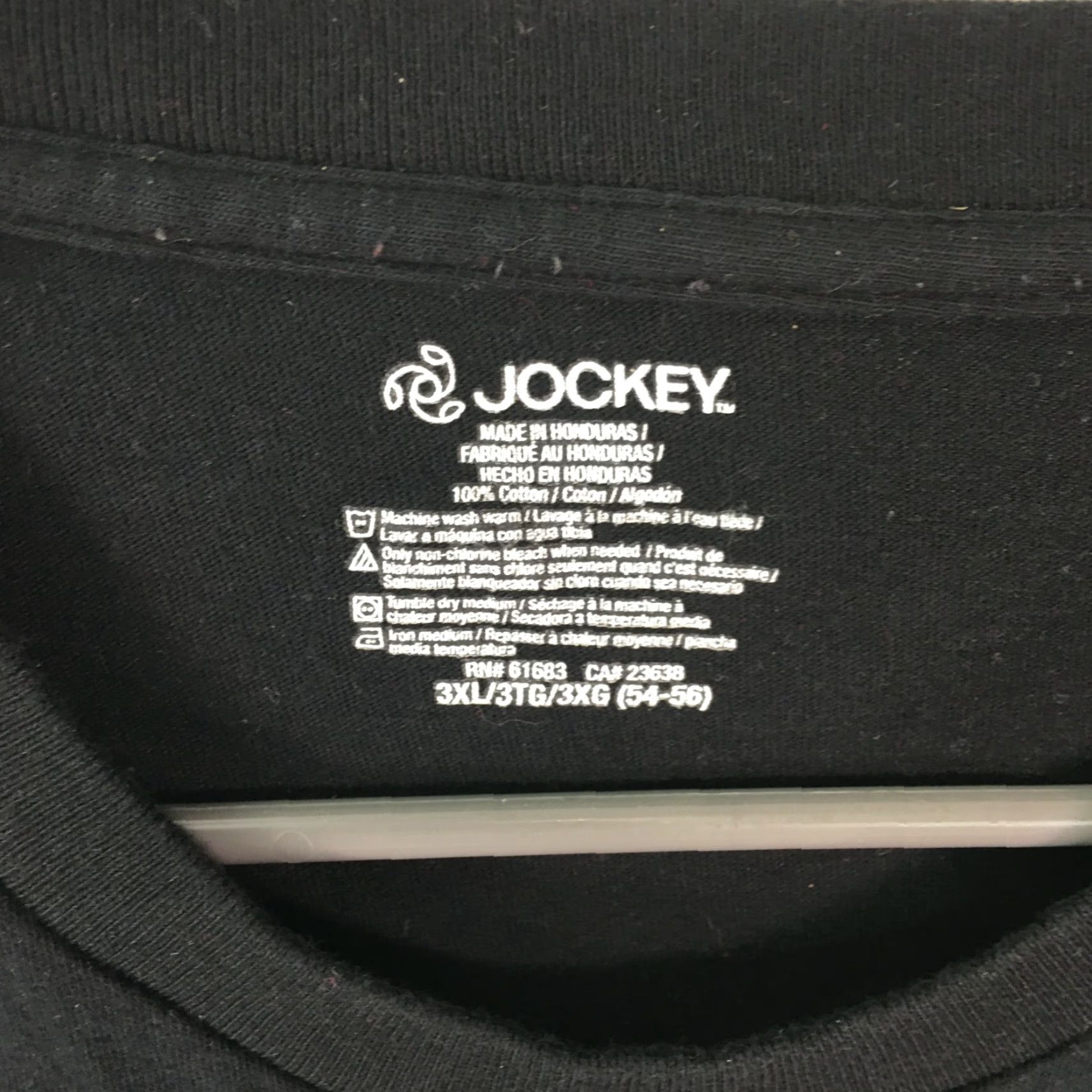 Jockey Jockey Stayview Men's Casual Crew Neck Shirt, 3XL, Black, Classic Fit, Short Sleeve, Comfort Size US XXL / EU 58 / 5 - 3 Thumbnail