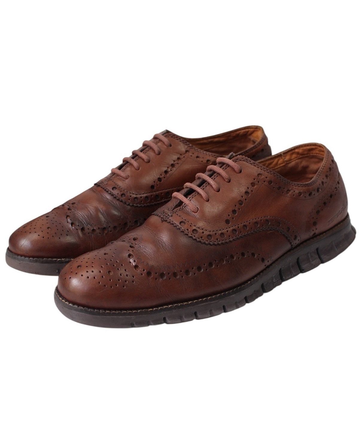 Cole Haan × Nike 2018 COLE HAAN ZERØGRAND BROWN WINGTIP OXFORD SNEAKERS Size US 9.5 / EU 42-43 - 1 Thumbnail