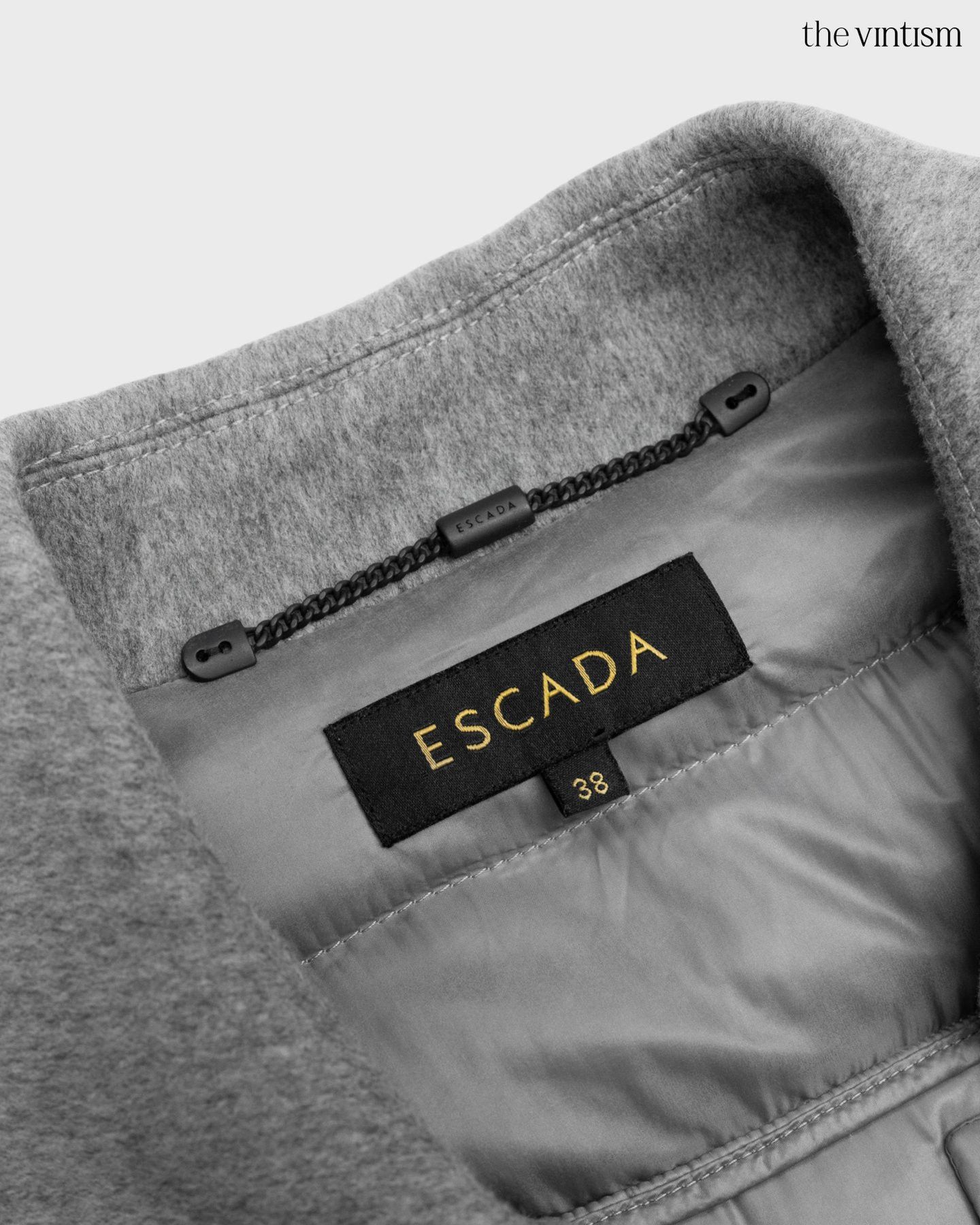 Escada Escada Grey Modular Down Technical Nylon & Wool Coat DE 38 M Size M / US 6-8 / IT 42-44 - 12 Thumbnail