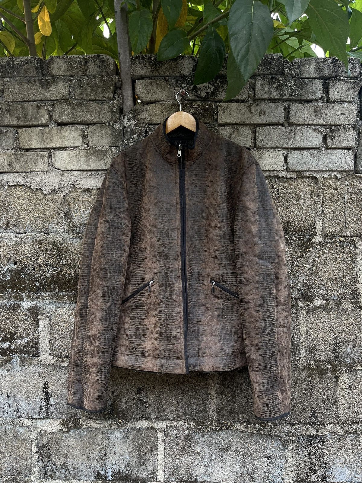 Jean Paul Gaultier RARE Vintage Jean Paul Gaultier Lizard-Leather Coated Jacket Size US L / EU 52-54 / 3 - 1 Thumbnail
