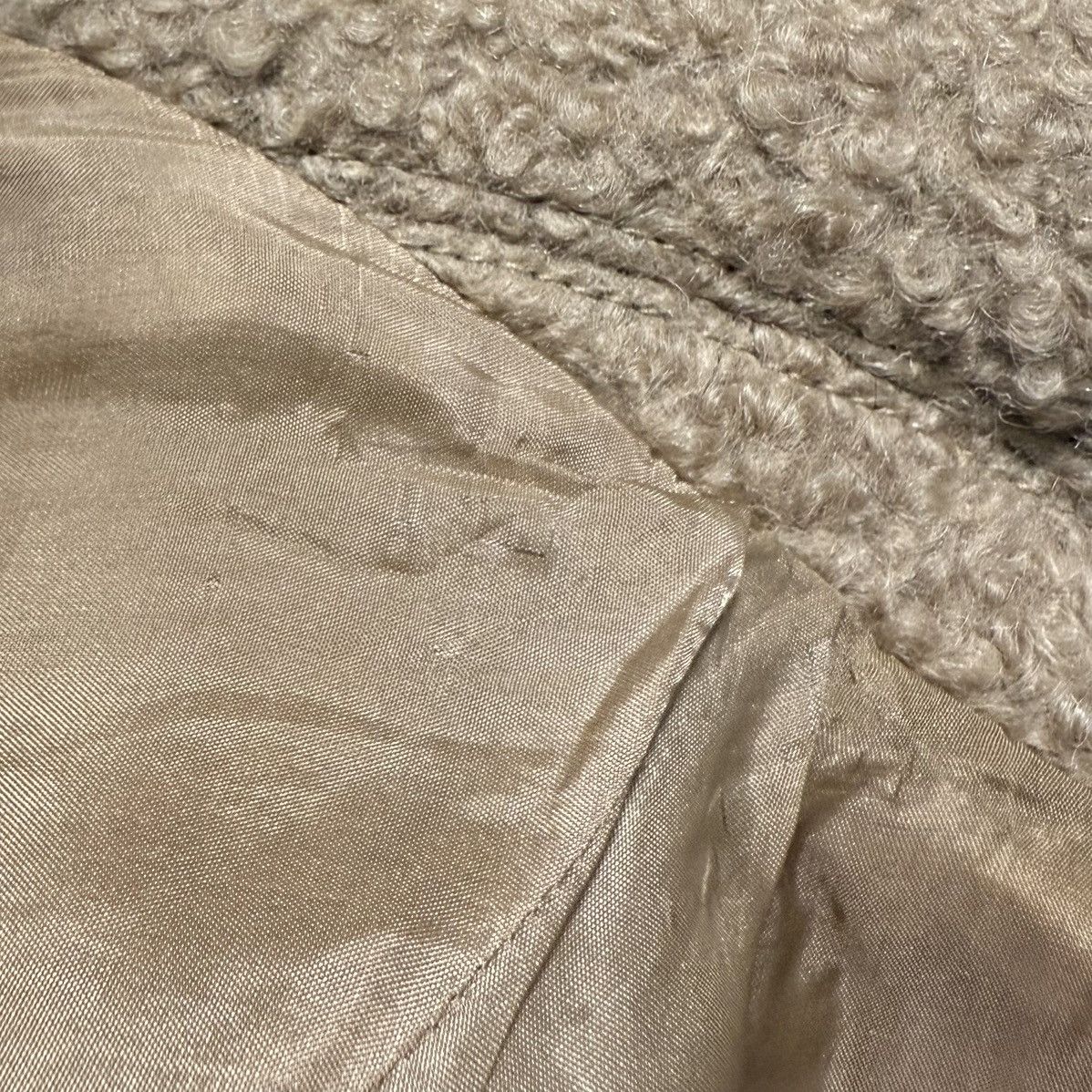 Prada Genuine Prada ribbed trim ball button knit jacket 36 beige Size XS / US 0-2 / IT 36-38 - 13 Thumbnail