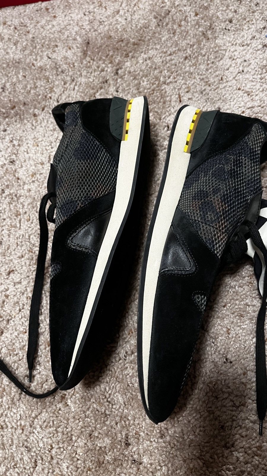 Burberry Burberry Camo Leather trimmed Size US 12 / EU 45 - 4 Thumbnail
