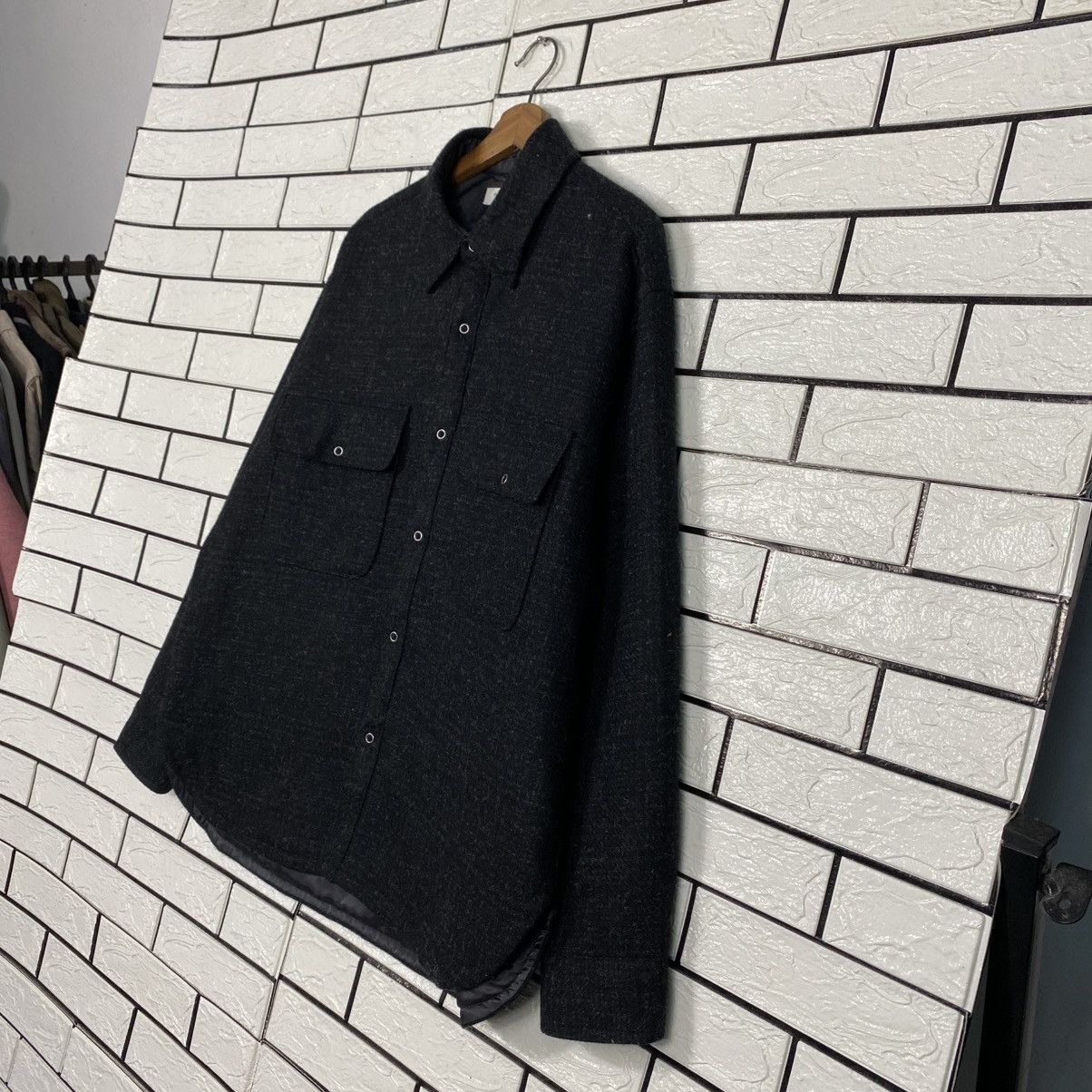 Japanese Brand Beauty & Youth United Arrow Wool Chore Jacket Issey Miyake Size US XL / EU 56 / 4 - 3 Thumbnail
