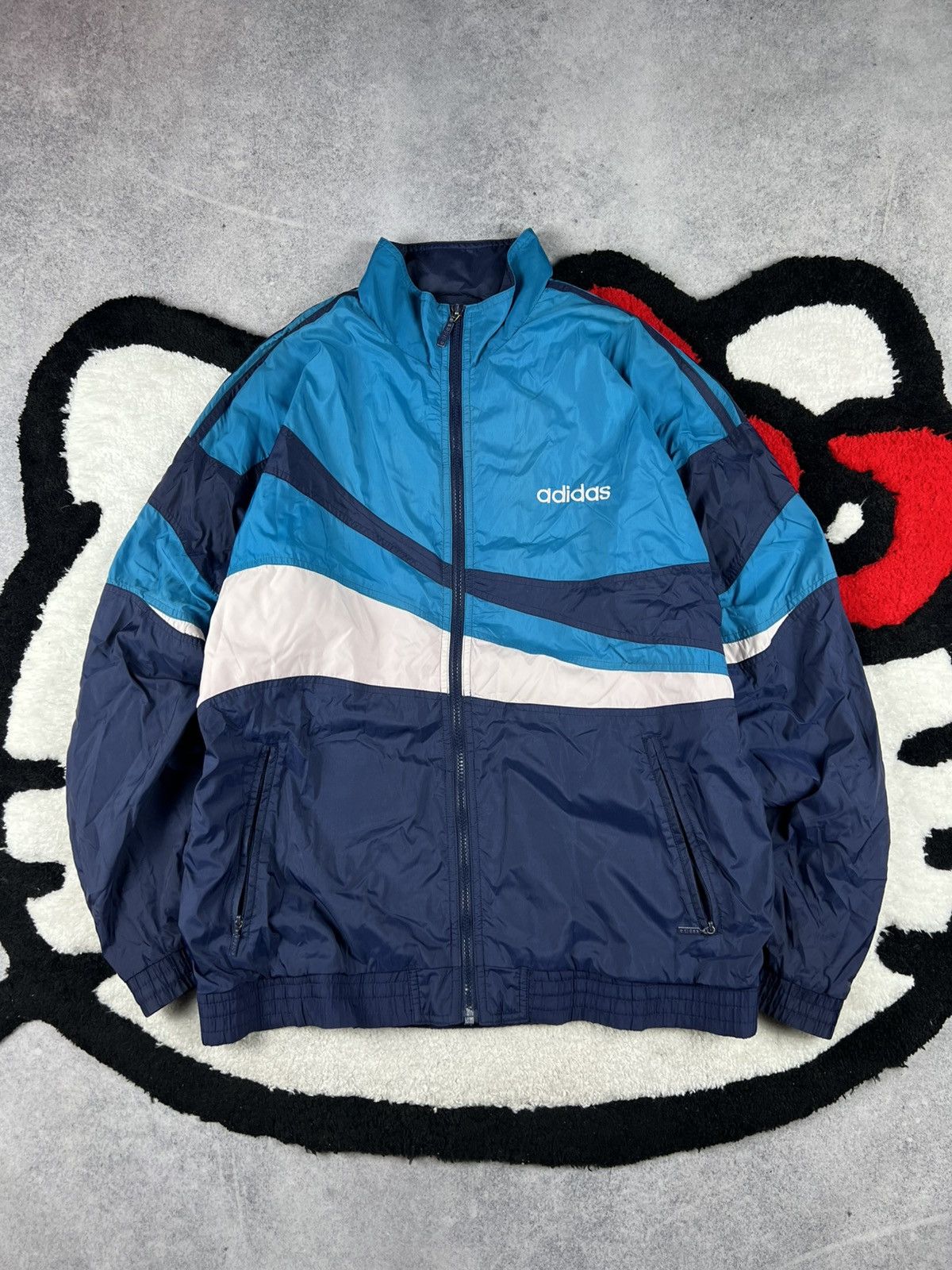 Vintage Retro Adidas 90s Nylon Y2K Track Suit Size M